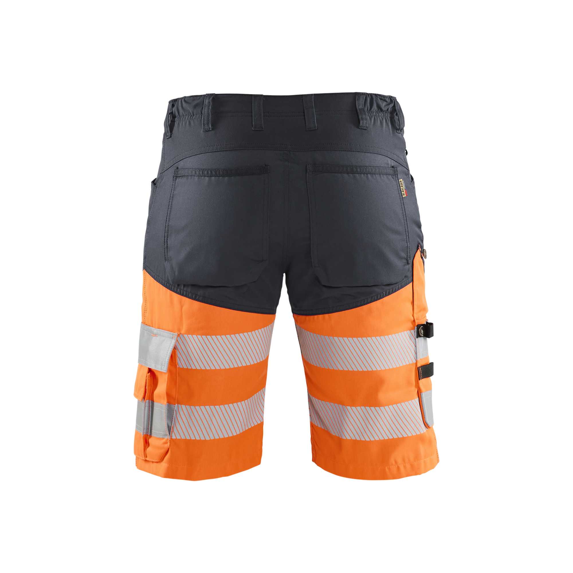 BLAKLADER 15411811 | Hi Vis shorts with stretch Hi Vis Reflective Work Shorts Men - Class 1 Certified