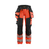BLAKLADER 70221648 Women's Hi Vis trousers 4 way stretch Hi Vis Reflective Work Trousers Women - double weave
