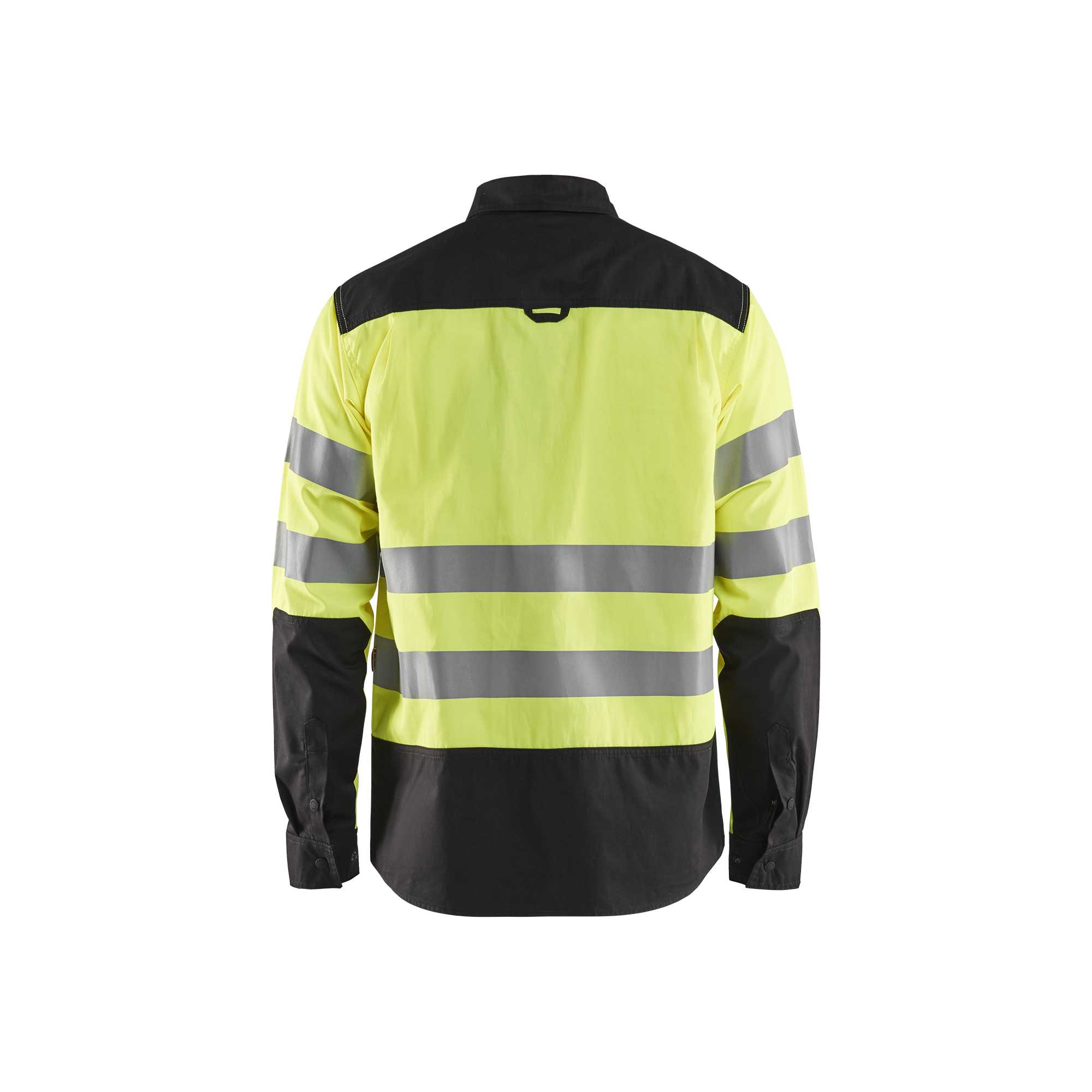 BLAKLADER 32551817 Hi Vis Shirt Hi Vis Reflective Long Sleeve Work Shirt MEN - 50% Cotton 50% Polyester
