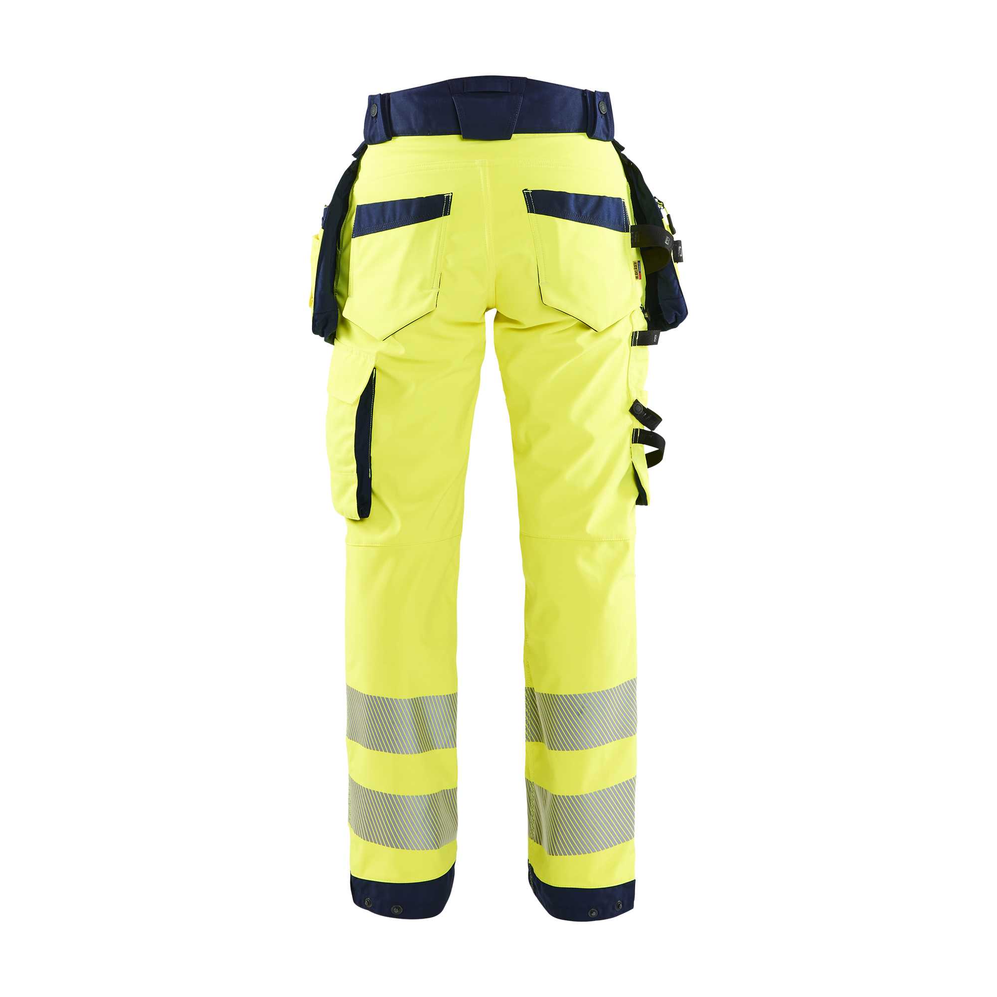 BLAKLADER 71182513 | Women's Hi Vis softshell trousers Hi Vis Reflective Work Trousers Women - Waterproof