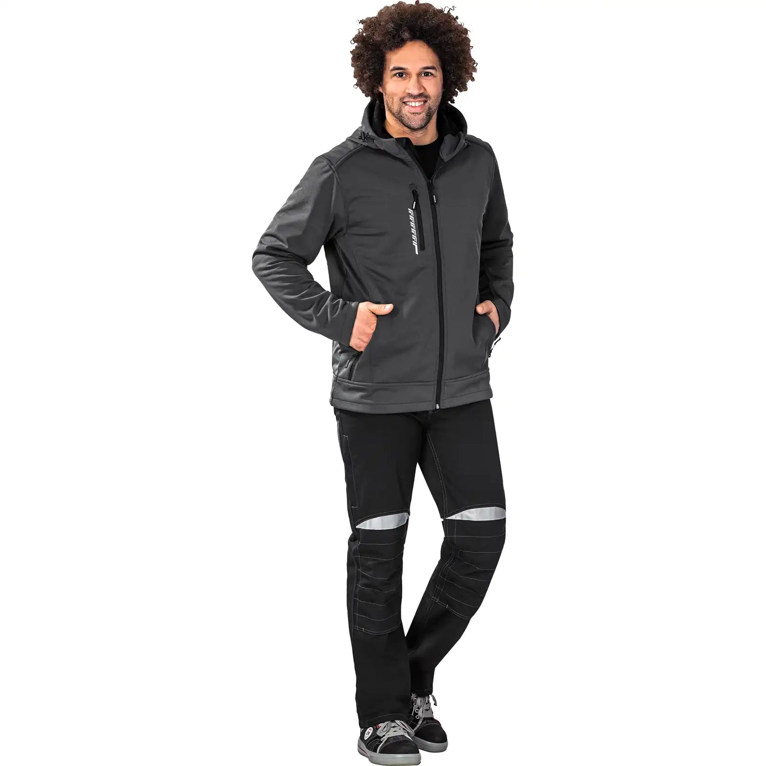 Planam Hawk Jacke anthrazit XS anthrazit - Produktbild mit Model