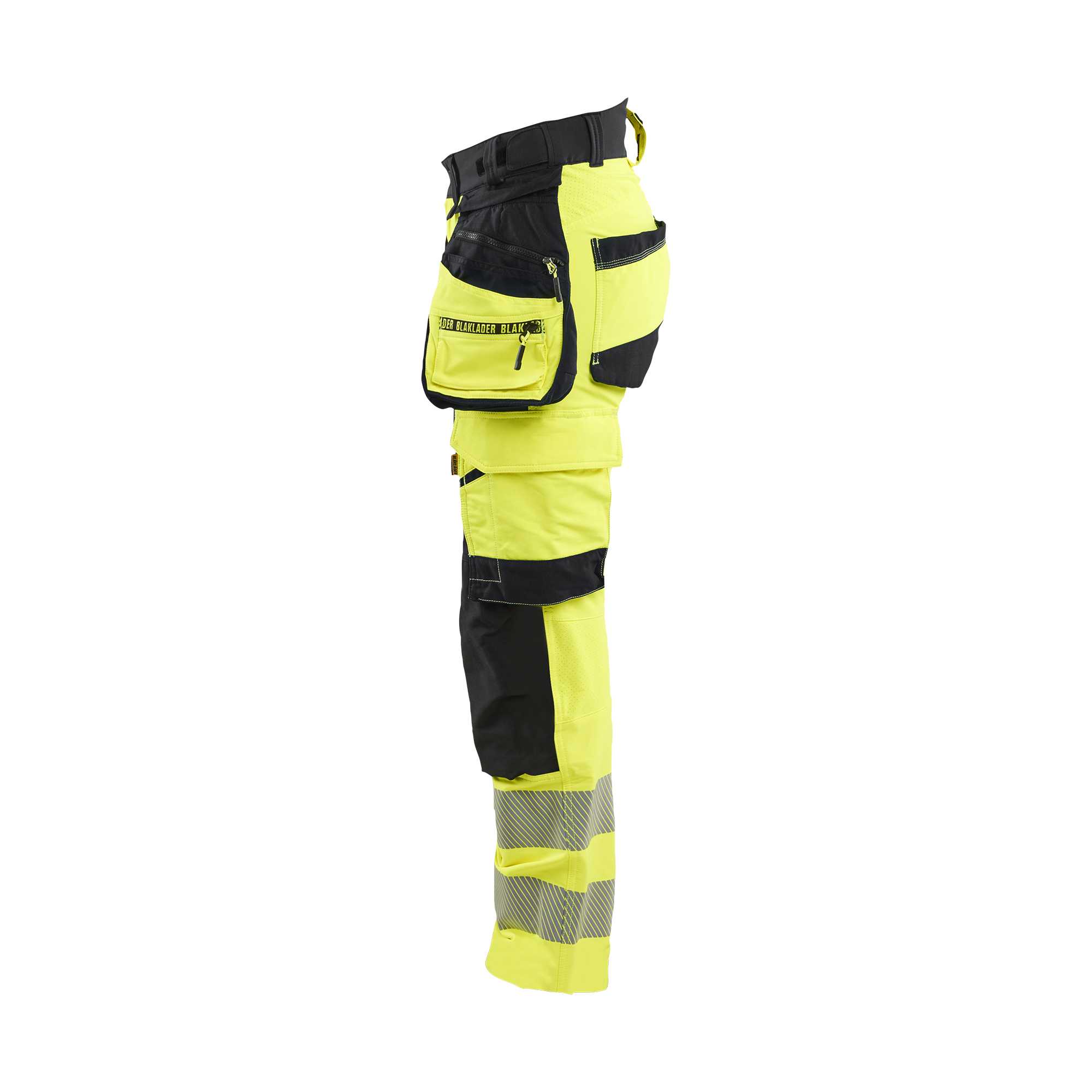 BLAKLADER 70221648 Women's Hi Vis trousers 4 way stretch Hi Vis Reflective Work Trousers Women - double weave