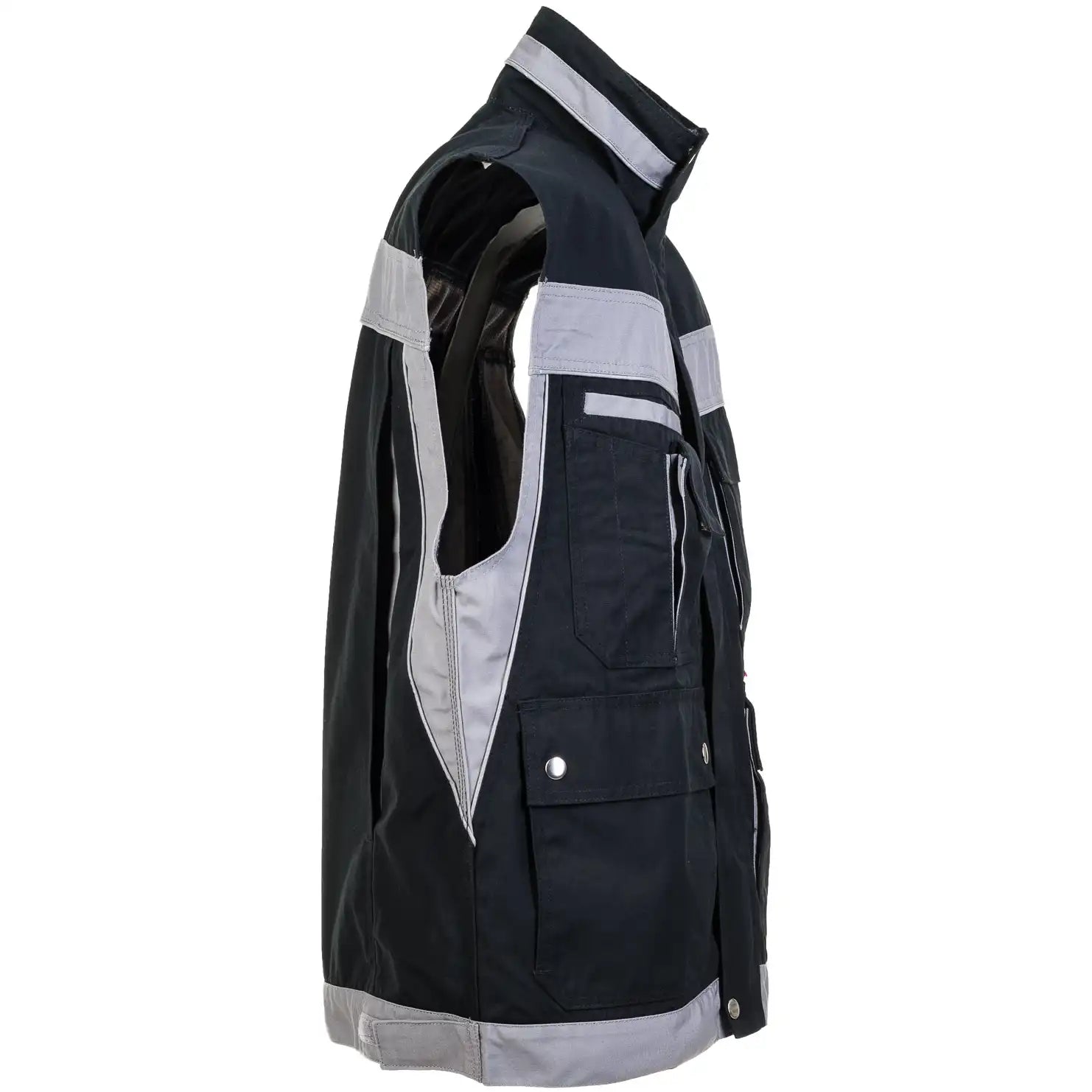 Planam Plaline Weste schwarz/zink XS schwarz/zink - Produktbild ohne Model