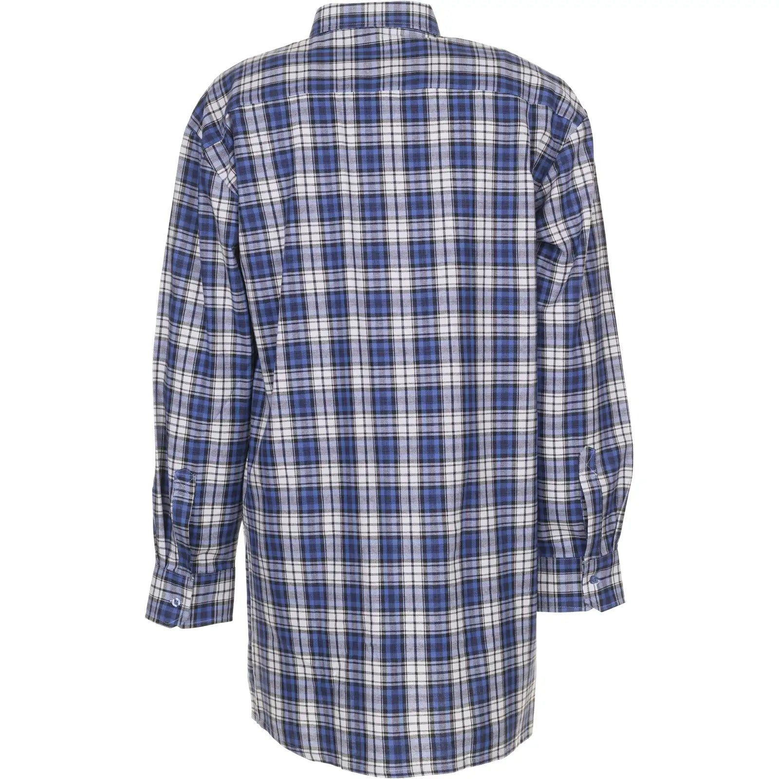 Planam Hemden Flanell-Hemd 2001 blau kariert 37/38 blau kariert - Produktbild ohne Model