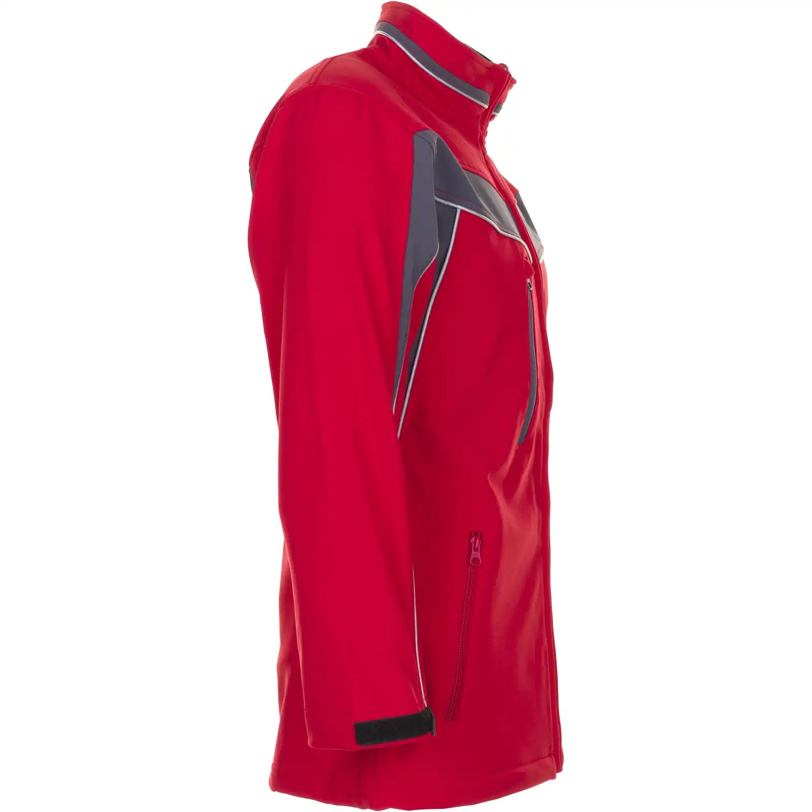 Planam Plaline Softshelljacke rot/schiefer XS rot/schiefer - Produktbild ohne Model