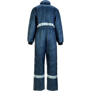 Planam Kühl-/Gefrierhaus Gefrierhaus Overall marine, Innenfutter kornblumenblau S marine, Innenfutter kornblumenblau - Produktbild ohne Model