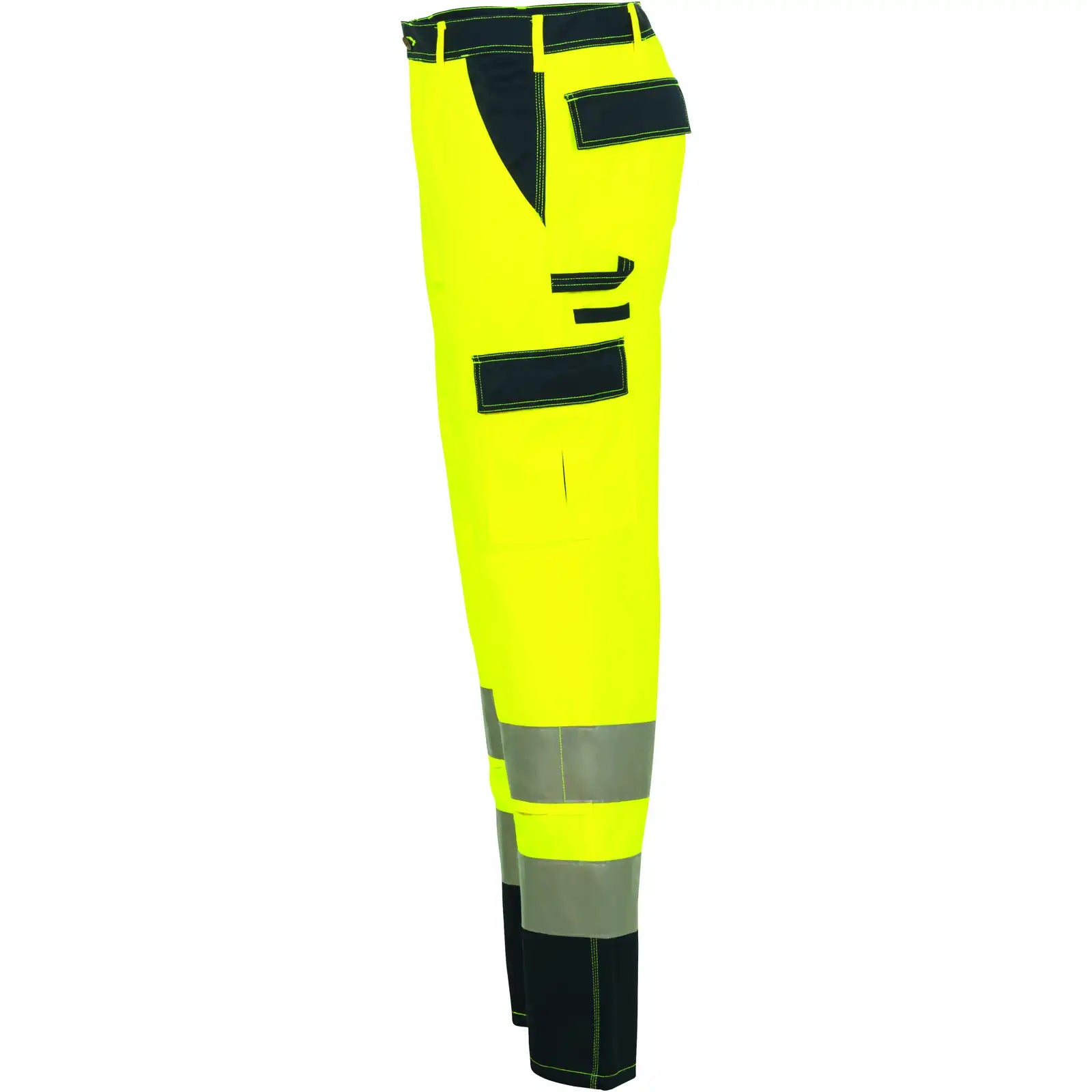 Planam Warnschutz Bundhose gelb/marine 102 gelb/marine - Produktbild ohne Model