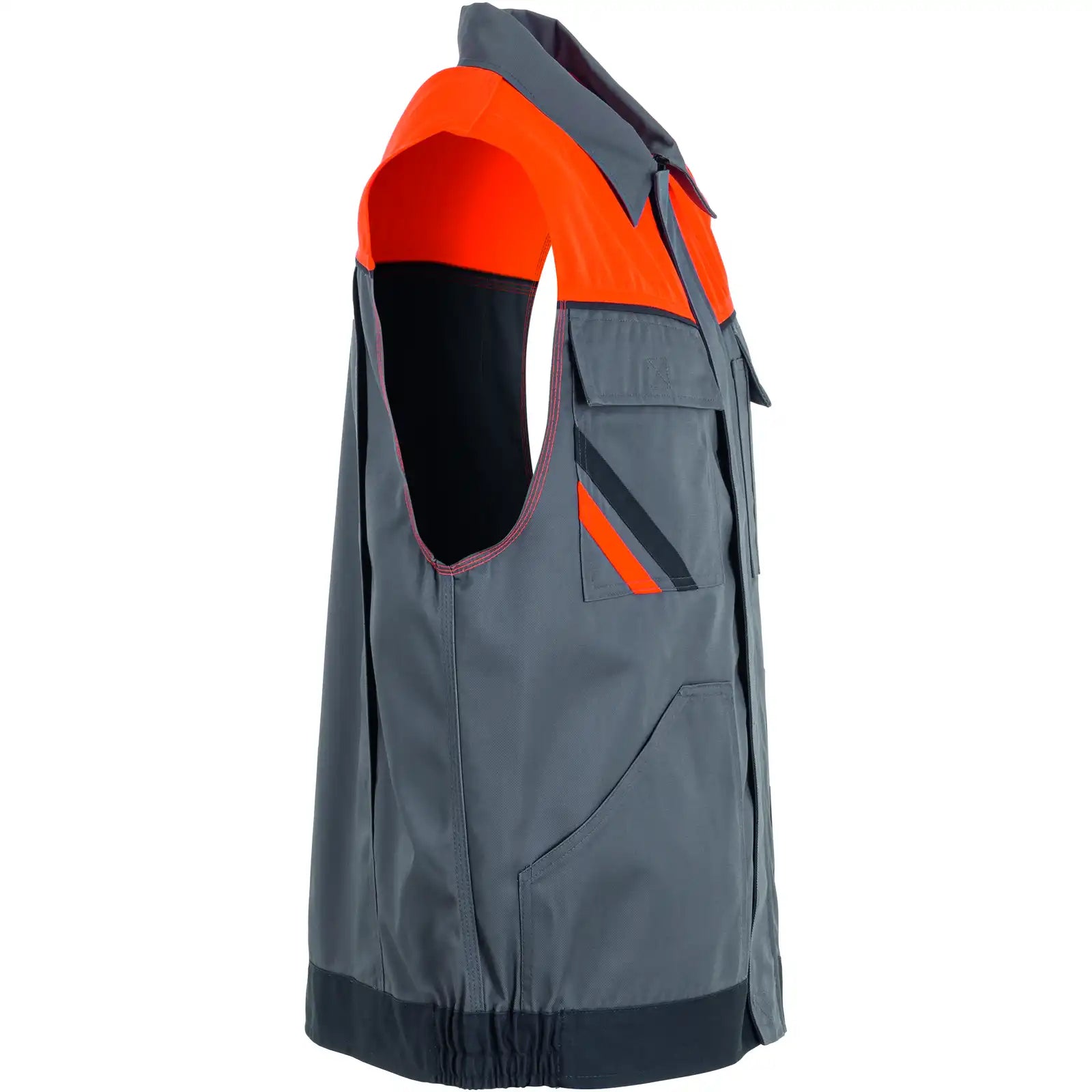 Planam Visline Weste zink/orange/schiefer XS zink/orange/schiefer - Produktbild ohne Model