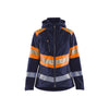 BLAKLADER 44042513 Women’s Hi Vis Softshell Jacket Hi Vis Reflective Softshell Work Jacket WOMEN - Waterproof