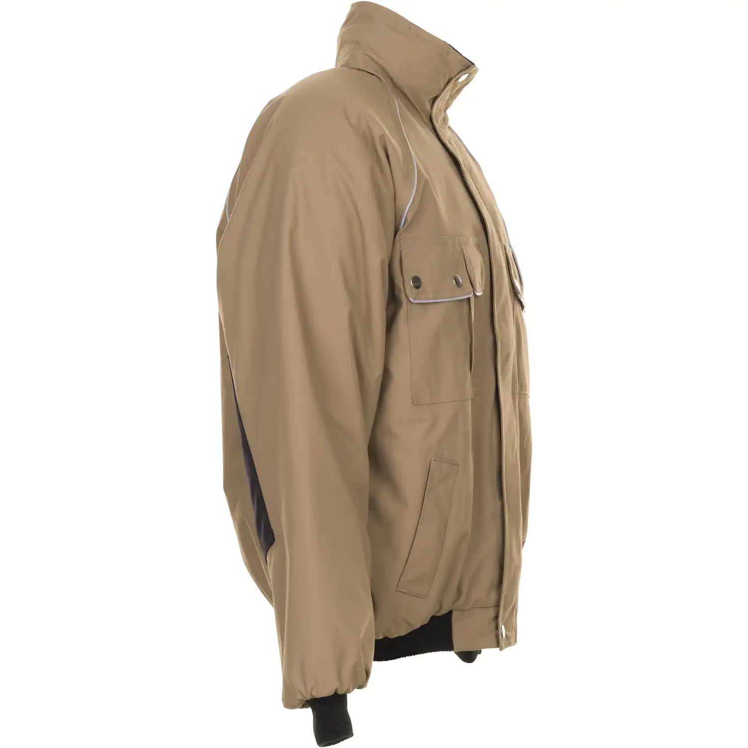 Planam Canvas 320 Winterblouson khaki/schwarz S khaki/schwarz - Produktbild ohne Model