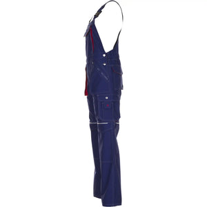 Planam Basalt Latzhose marine/rot 102 marine/rot - Produktbild ohne Model