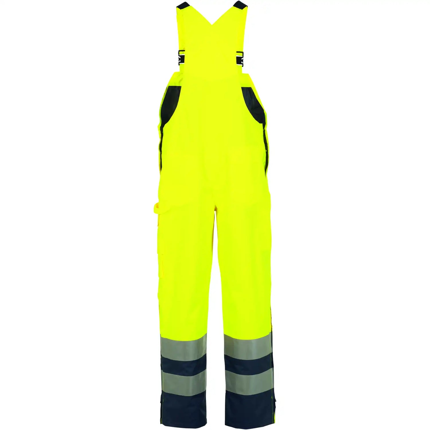 Planam Warnschutz Regenlatzhose gelb/marine S gelb/marine - Produktbild ohne Model