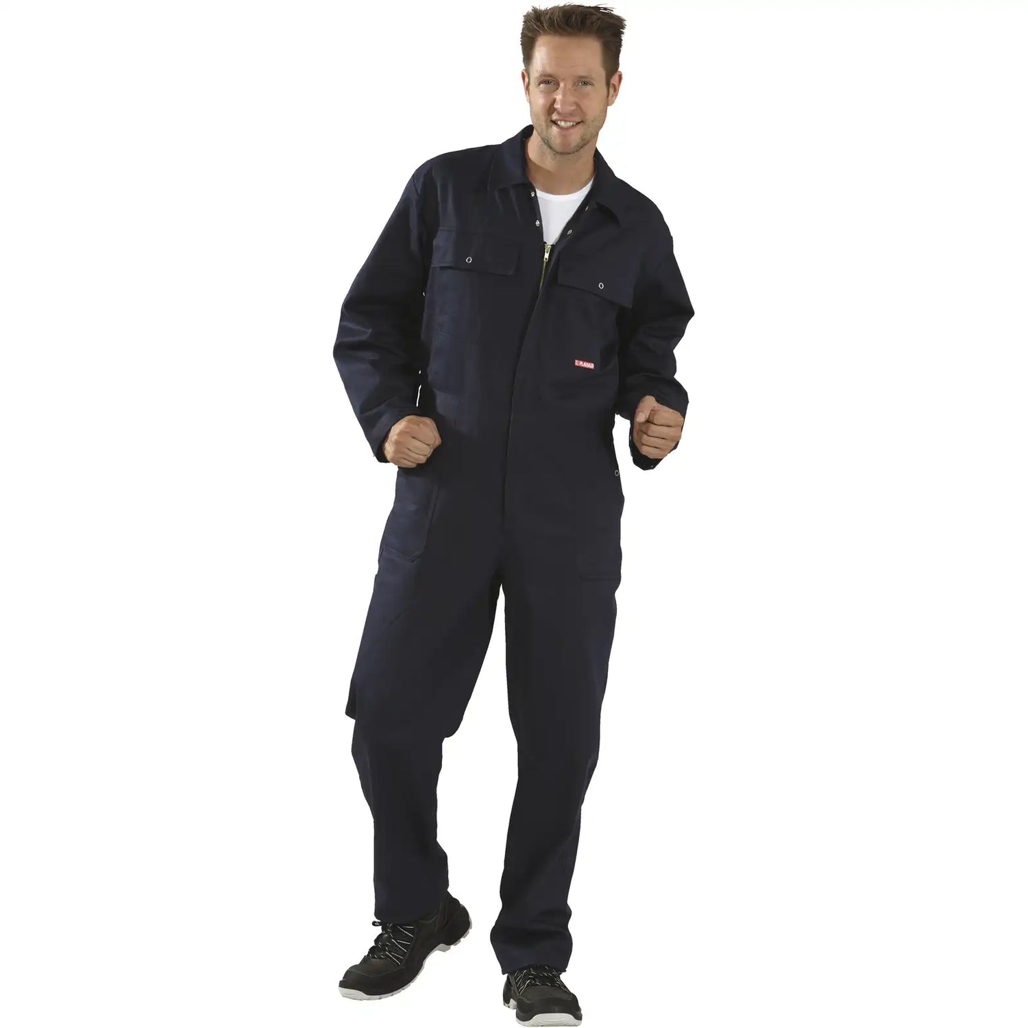 Planam BW 270 Rallyekombi hydronblau 102 hydronblau - Produktbild mit Model