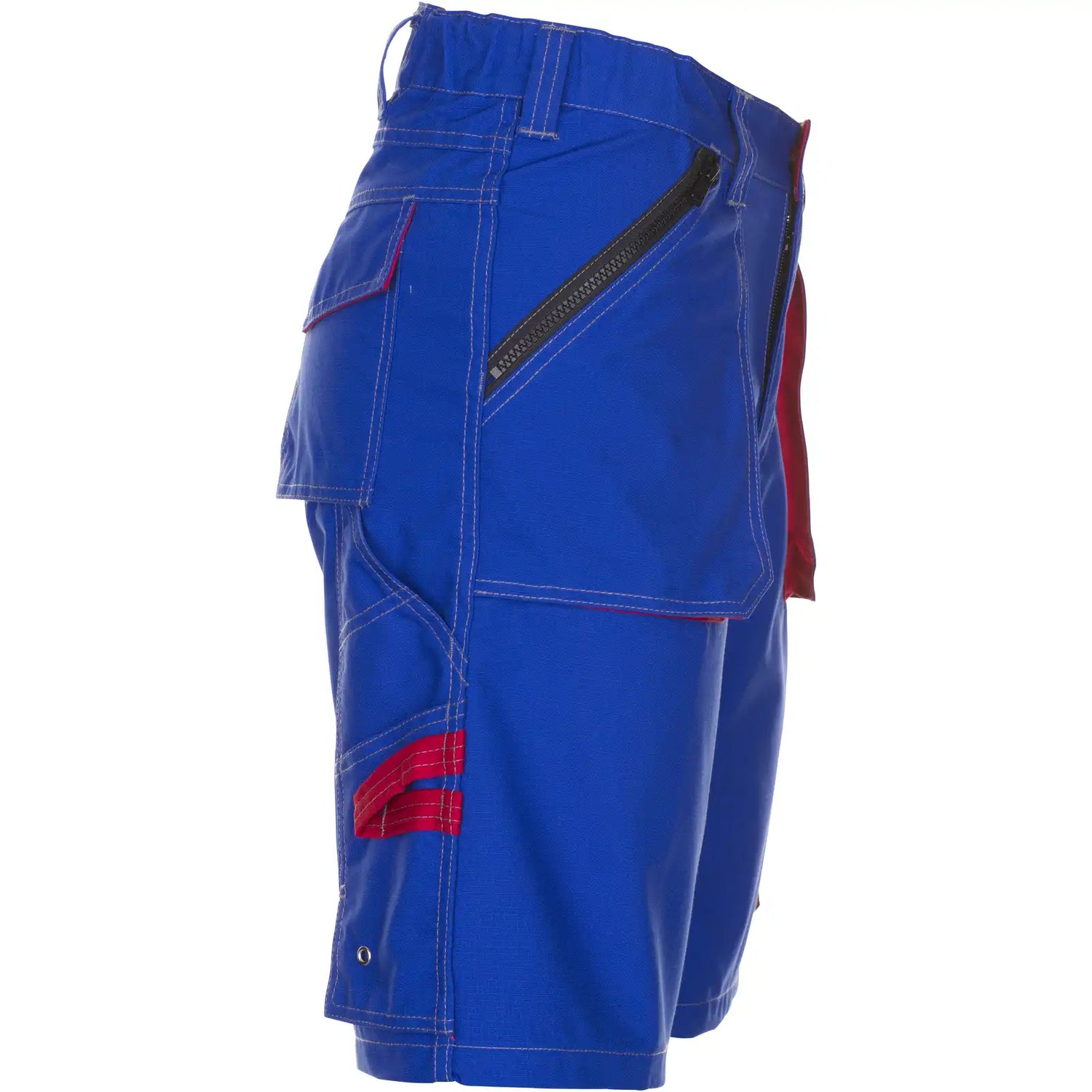 Planam Basalt Shorts kornblumenblau/rot S kornblumenblau/rot - Produktbild ohne Model