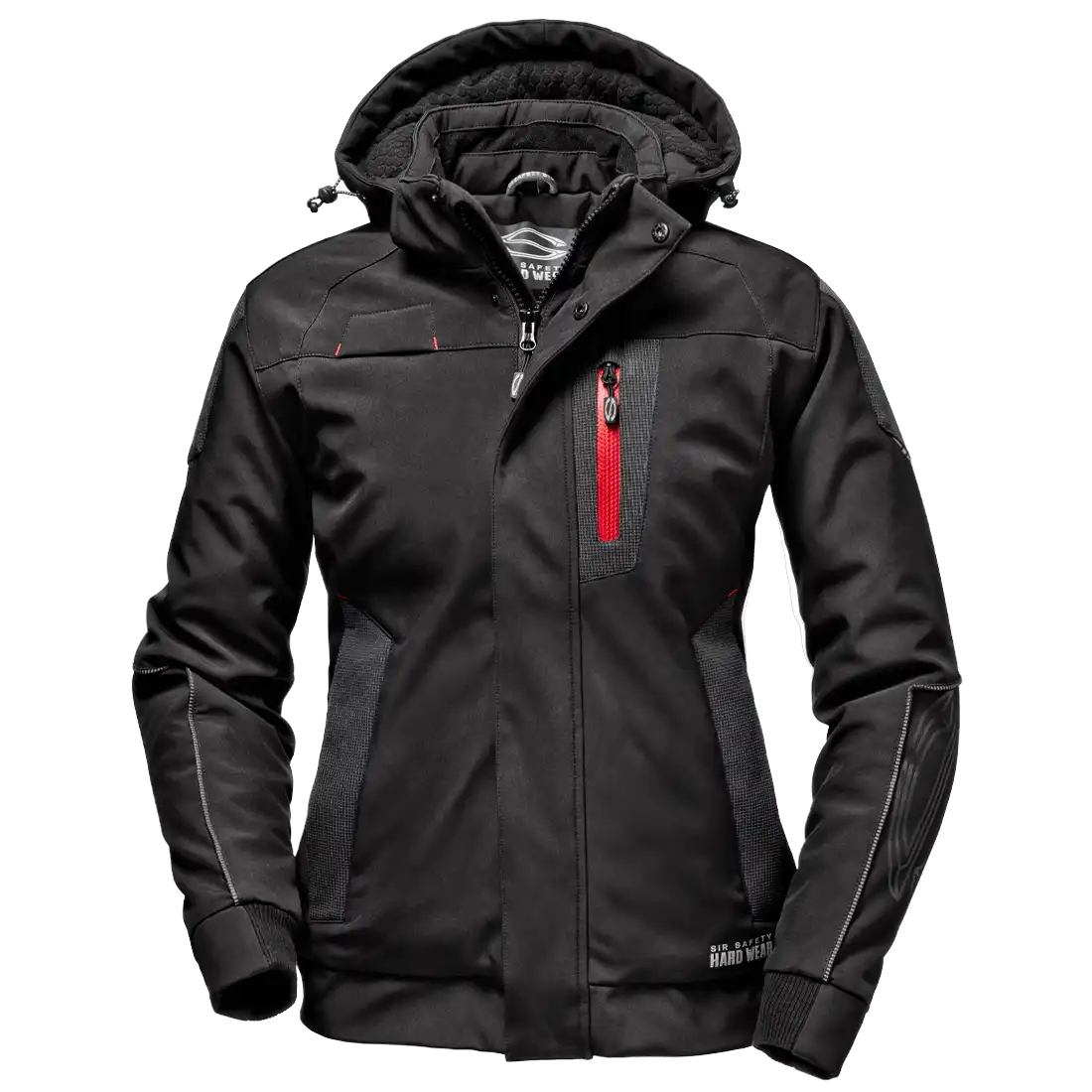 DOLPHIN JACKET - Hi-Vis Reflex Inserts - Softshell Fabric - Detachable Hood - Image 1