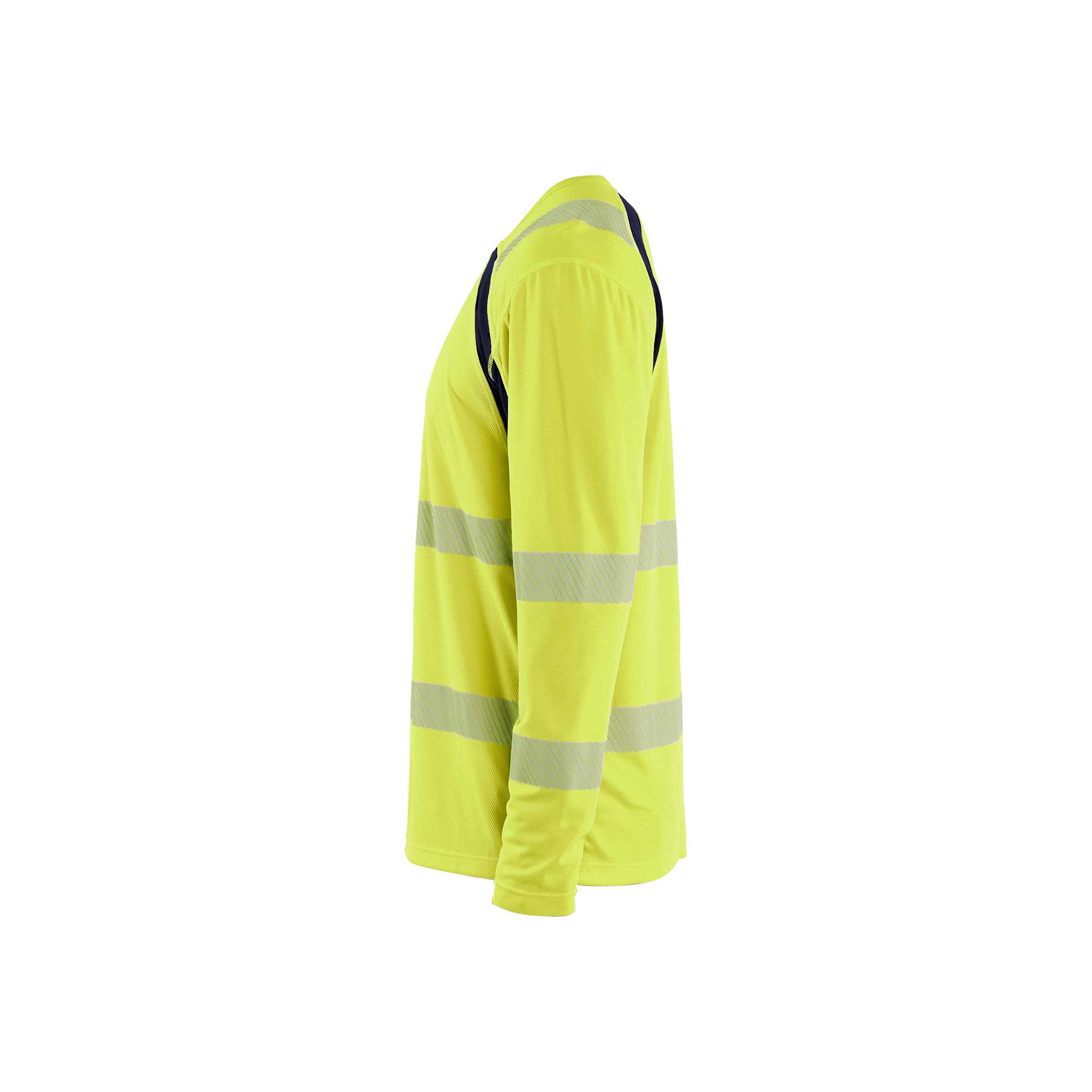 BLAKLADER 35991013 Hi Vis UV Protected Long Sleeved T Shirt Hi Vis Reflective Long Sleeve Work T-Shirt MEN - 100% Polyester