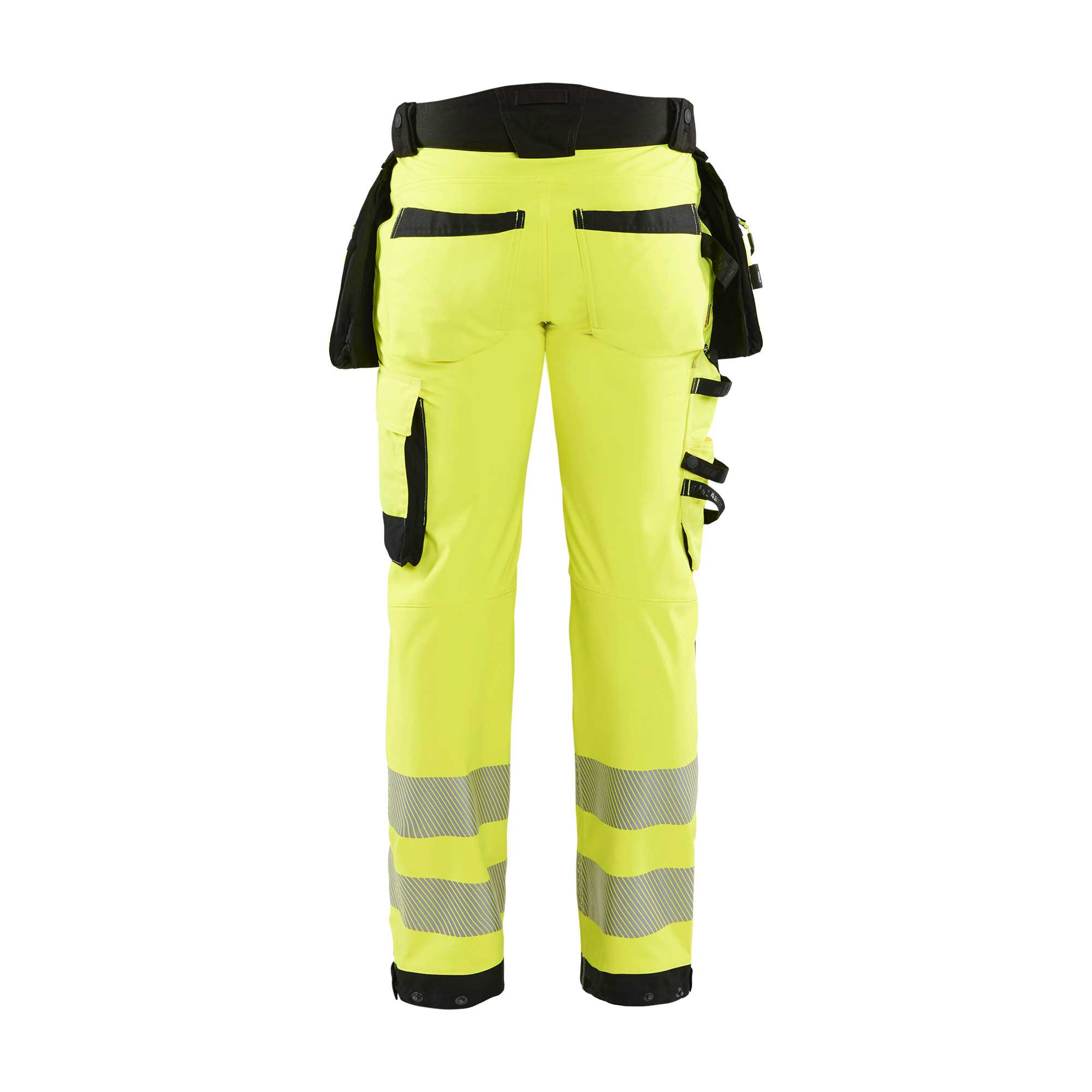 BLAKLADER 18202513 | Hi vis Softshell Trousers Hi Vis Reflective Work Trousers Men - Waterproof