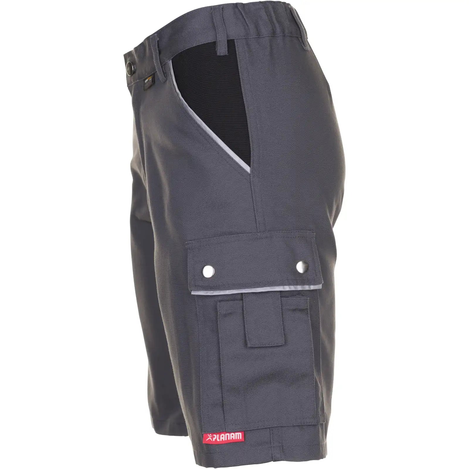 Planam Canvas 320 Shorts grau/schwarz S grau/schwarz - Produktbild ohne Model
