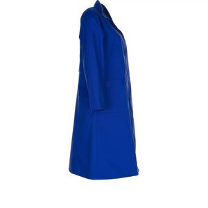 Planam Damen Mantel Baumwolle Langarm kornblumenblau 36 kornblumenblau - Produktbild ohne Model