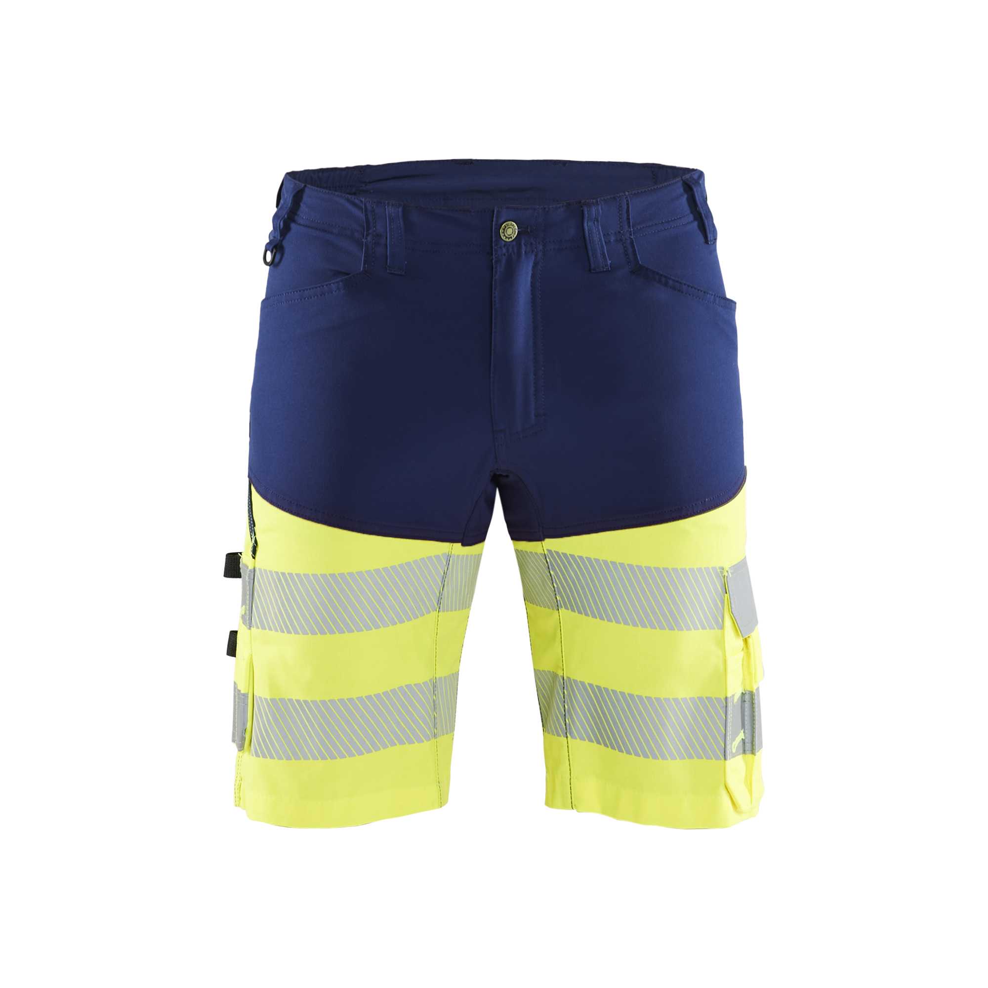 BLAKLADER 15411811 | Hi Vis shorts with stretch Hi Vis Reflective Work Shorts Men - Class 1 Certified