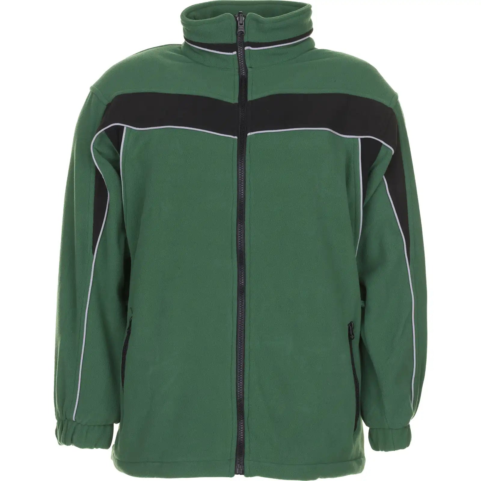 Planam Plaline Fleecejacke grün/schwarz XS grün/schwarz - Vorschaubild