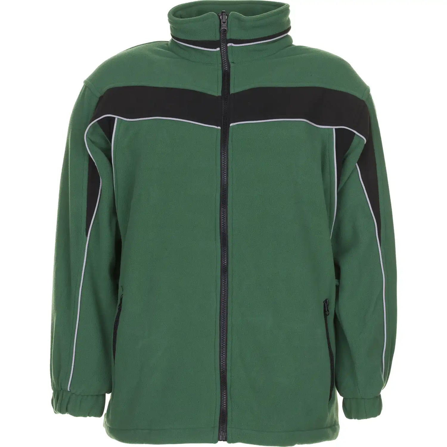 Planam Plaline Fleecejacke grün/schwarz XS grün/schwarz - Vorschaubild