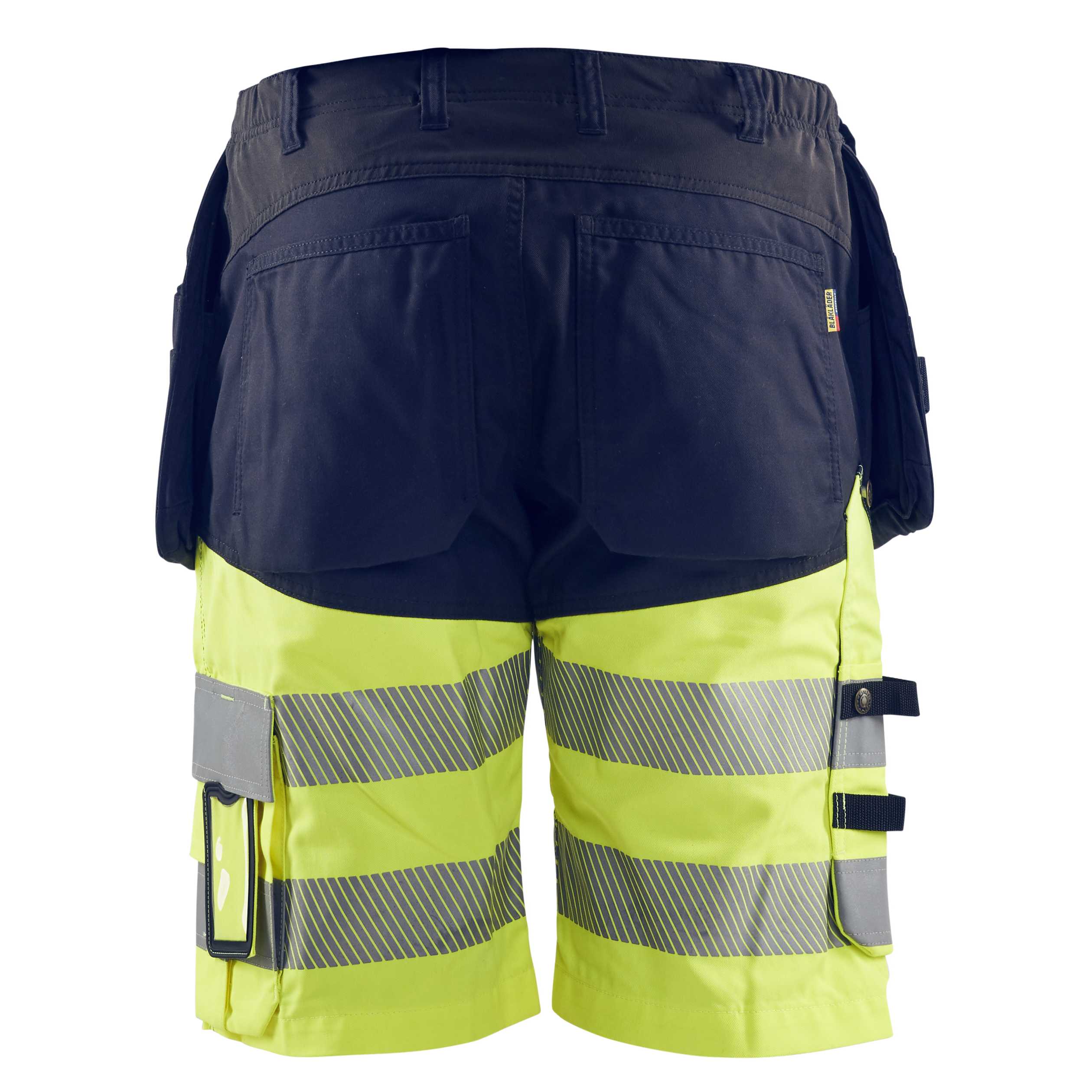 BLAKLADER 15961811 | Hi Vis shorts with stretch Hi Vis Reflective Work Shorts Men - Stretch Fabric