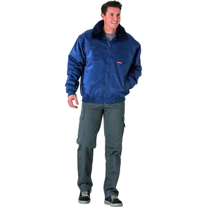 Planam Outdoor Gletscher Comfortjacke marine S marine - Produktbild mit Model