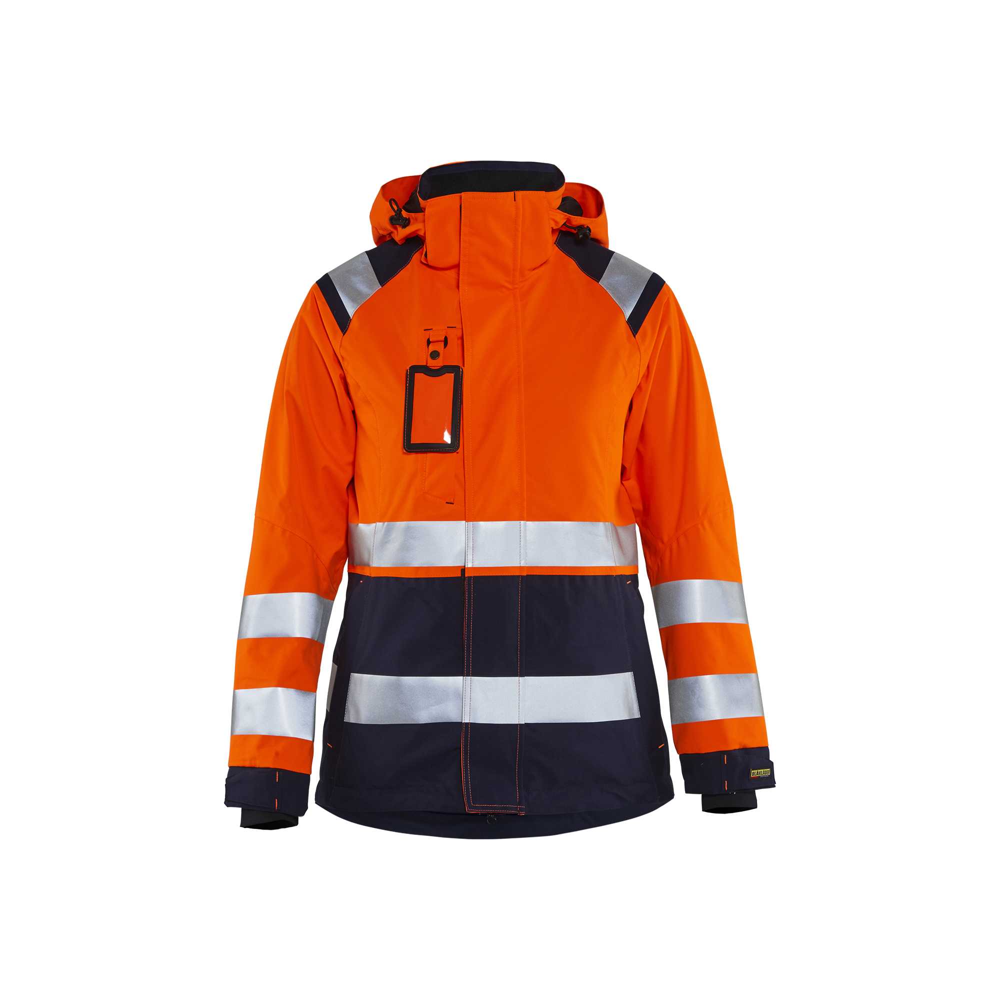 BLAKLADER 49041987 Women's Hi Vis Shell Jacket Hi Vis Reflective Shell Work Jacket WOMEN - Waterproof