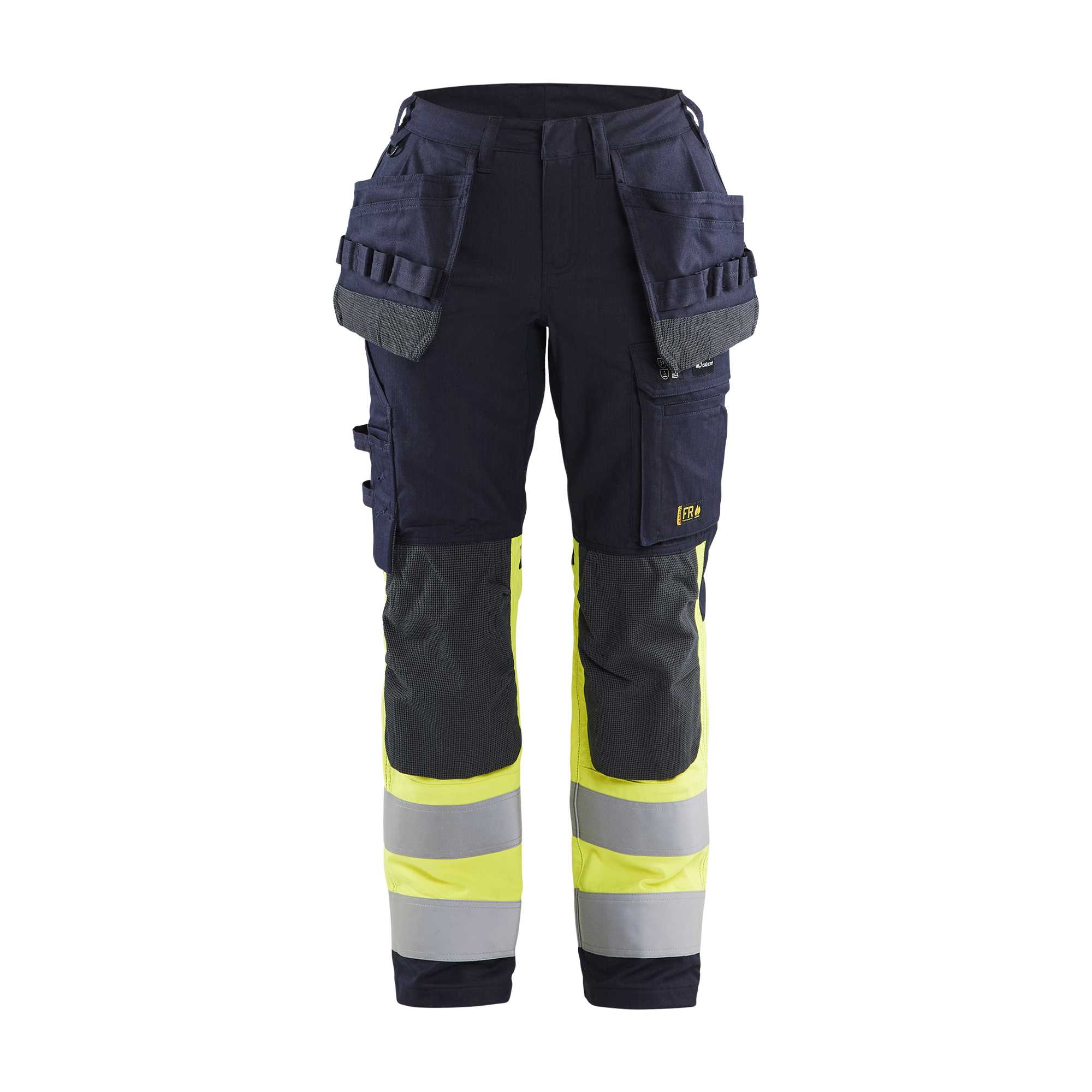 BLAKLADER 71851512 | Women's Multinorm inherent trousers with Stretch Hi Vis Reflective Work Trousers Women - Ripstop Fabric