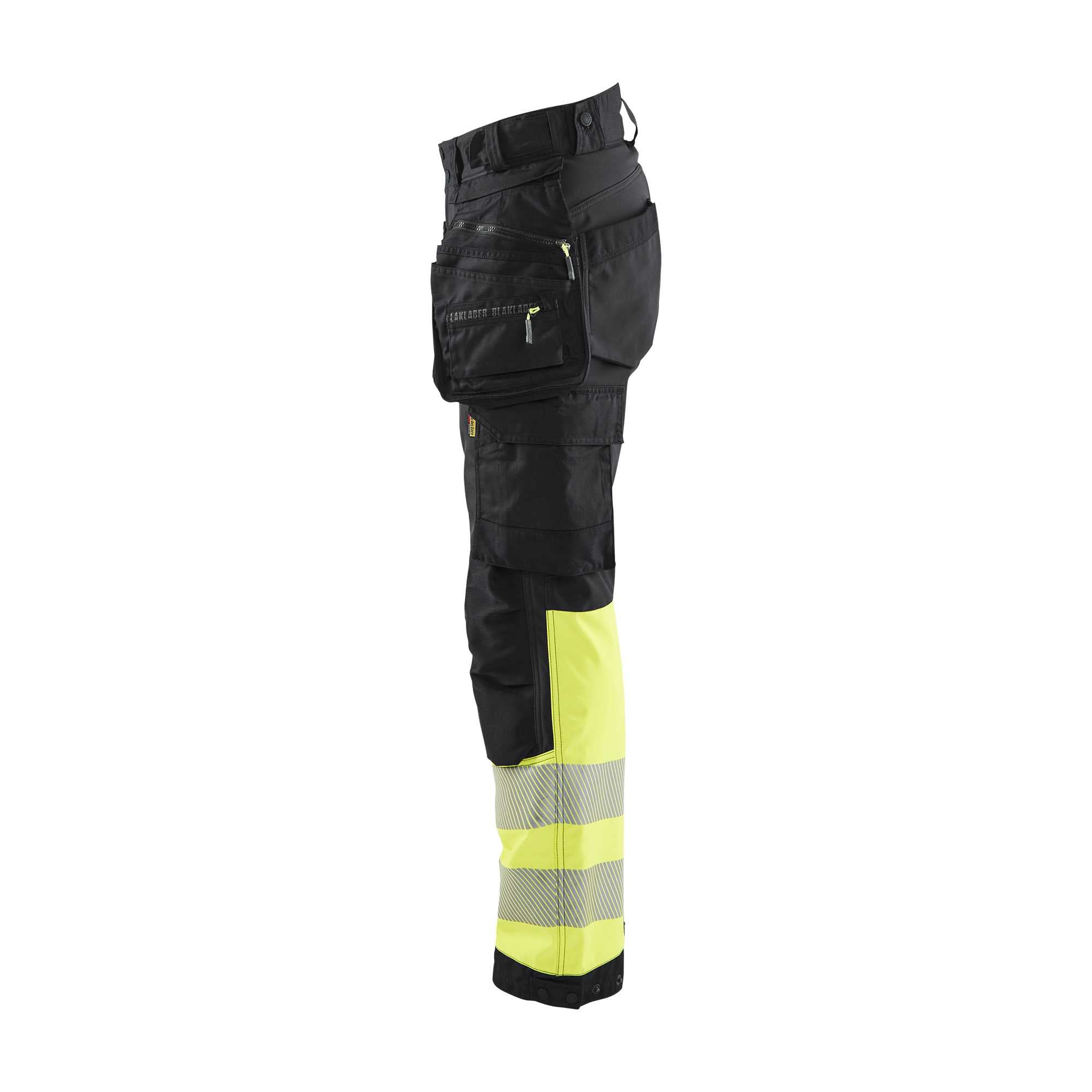 BLAKLADER 71142513 | Dames Hi Vis softshell broek Hi Vis Reflecterende Werkbroek Dames - Waterdicht