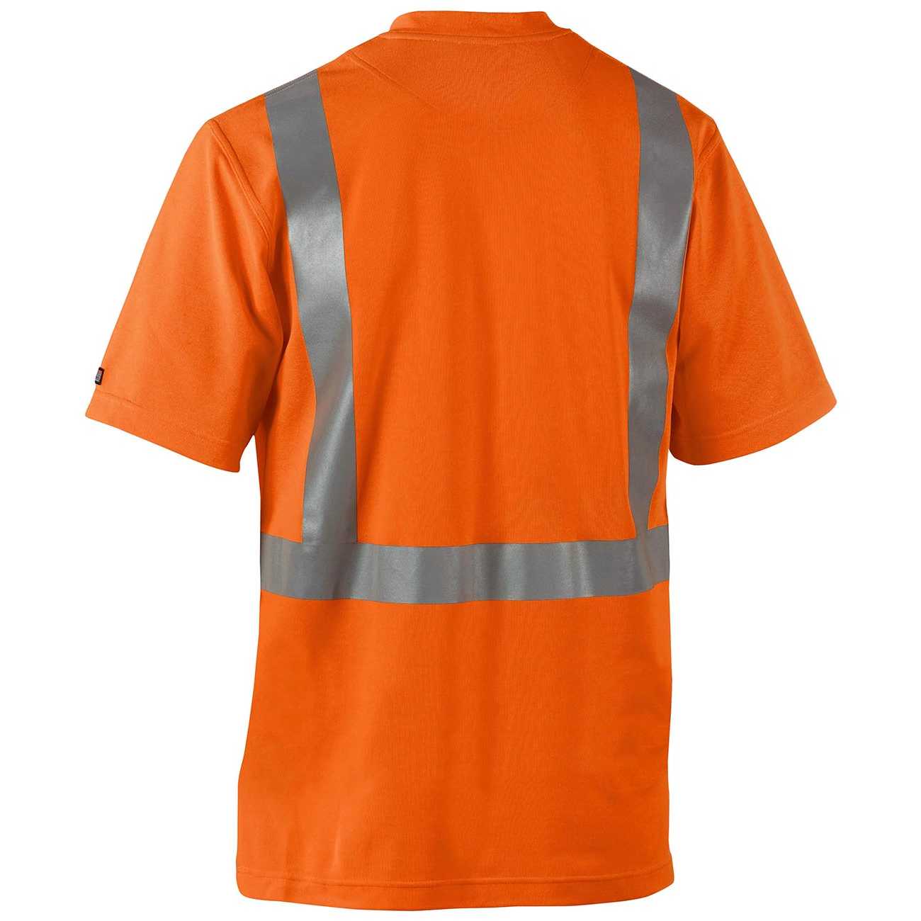 BLAKLADER 33821011 UV T SHIRT HI VIS Hi Vis Reflective Short Sleeve Work T-Shirt MEN - 100% Polyester