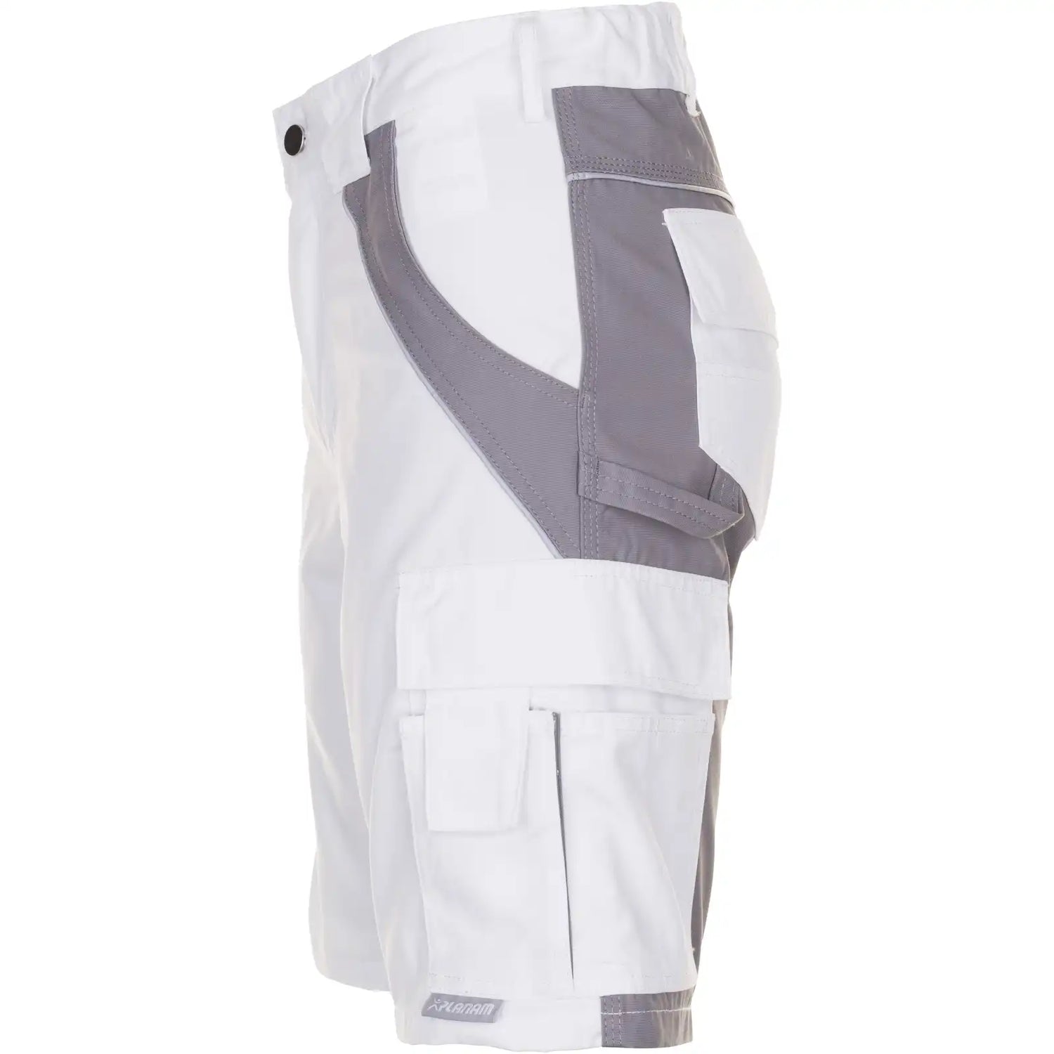 Planam Plaline Shorts reinweiß/zink XS reinweiß/zink - Produktbild ohne Model