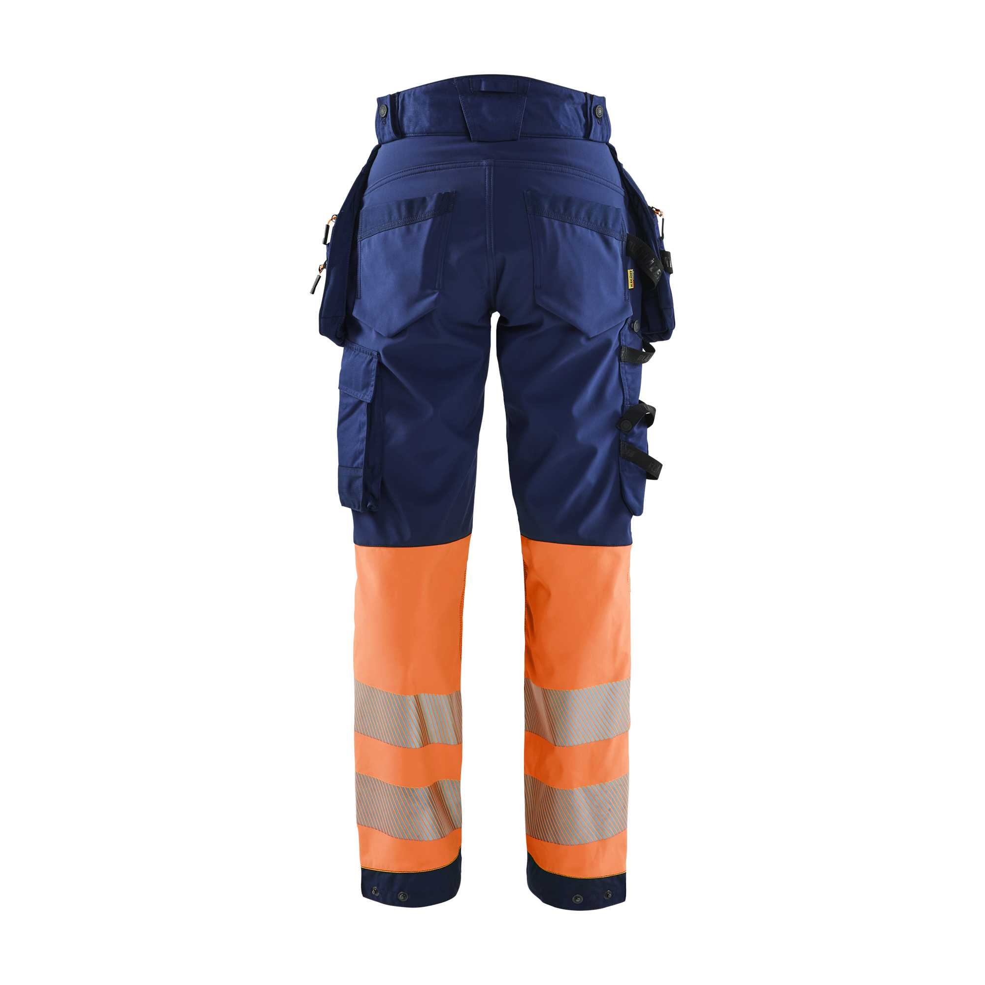 BLAKLADER 71142513 | Dames Hi Vis softshell broek Hi Vis Reflecterende Werkbroek Dames - Waterdicht