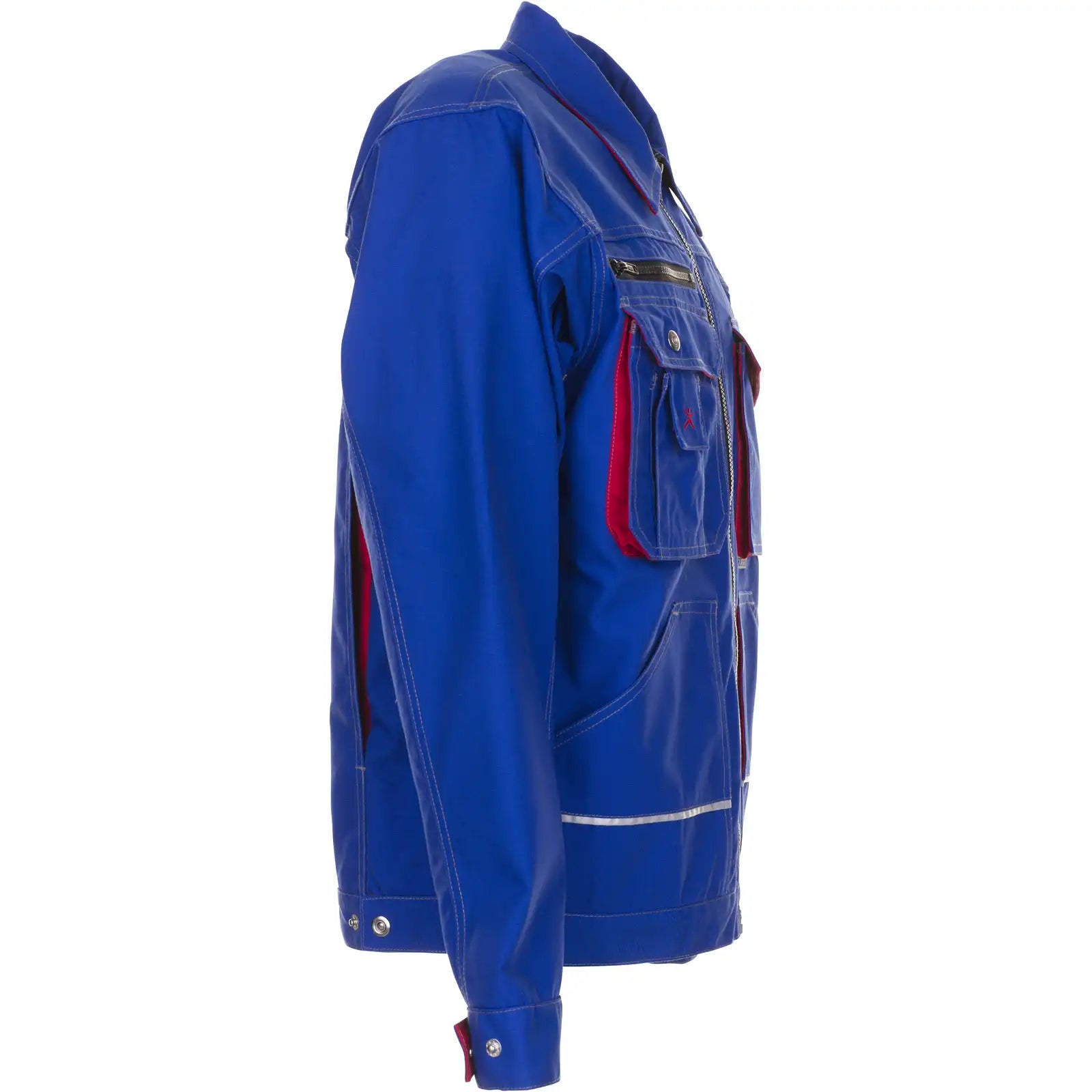 Planam Basalt Bundjacke kornblumenblau/rot 102 kornblumenblau/rot - Produktbild ohne Model