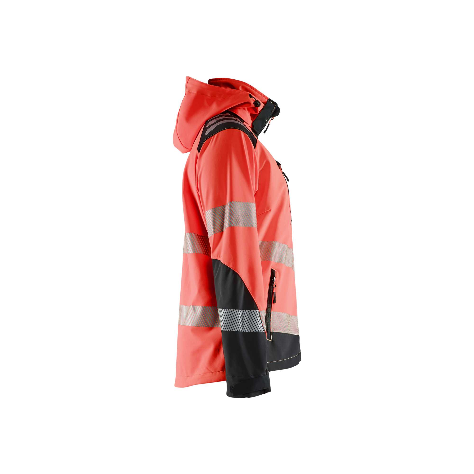 BLAKLADER 47912513 Women's Hi Vis Softshell Jacket Hi Vis Reflective Softshell Work Jacket WOMEN - Waterproof