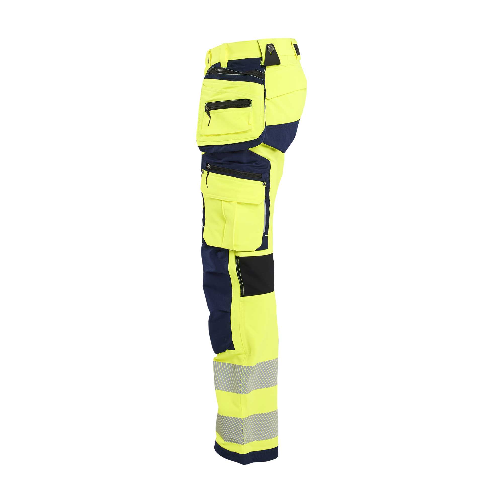 BLAKLADER 19971642 | Hi Vis trousers 4 way stretch Hi Vis Reflective Work Trousers Men - Water Repellent