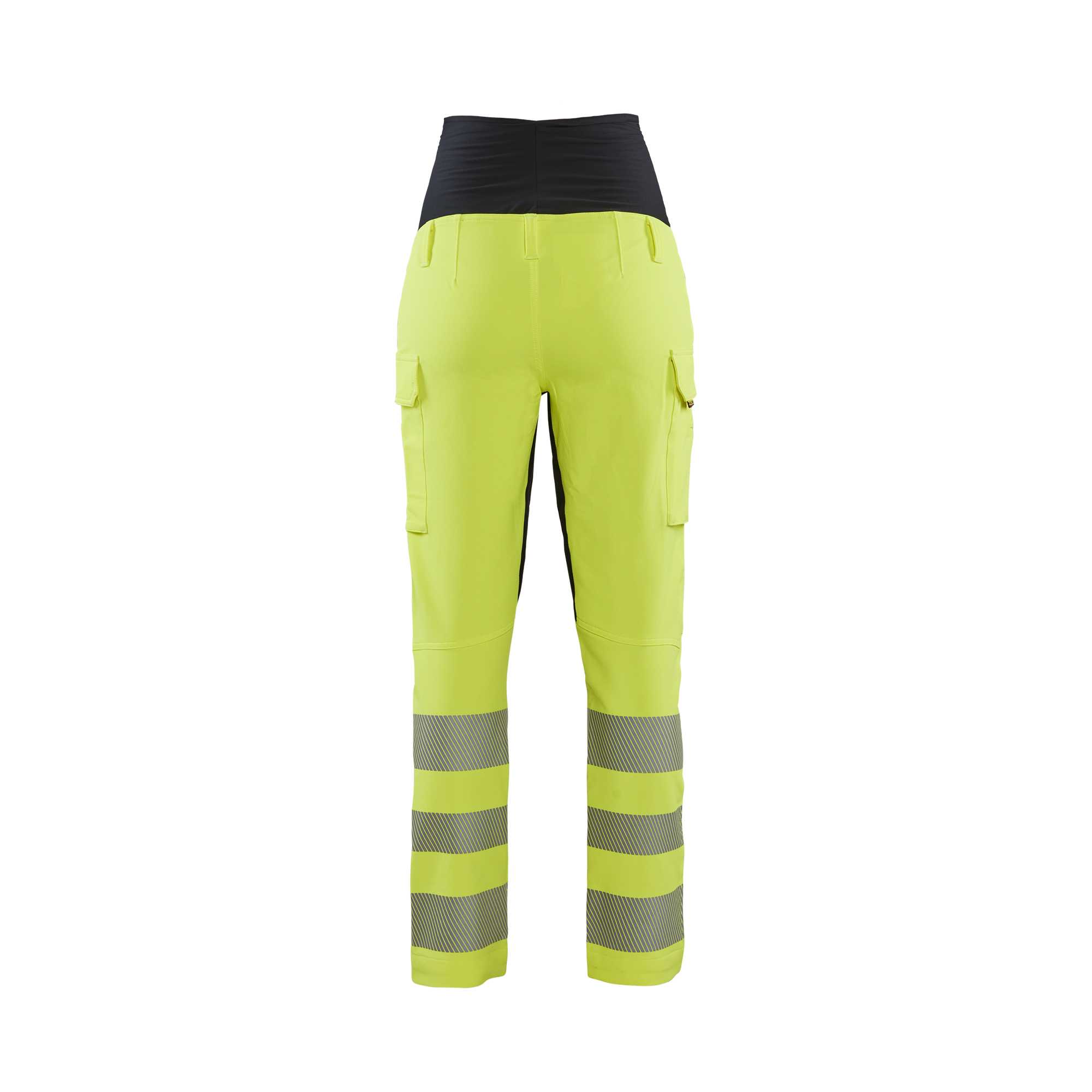 BLAKLADER 71001642 Women's hi Vis 4 way stretch maternity trousers Hi Vis Reflective Work Trousers Women - water repellent