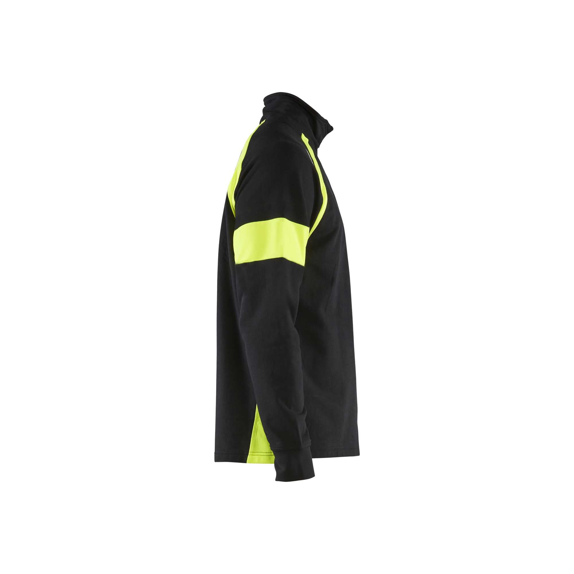 BLAKLADER 35501158 Hi Vis Reflective Half-zip Work Sweatshirt MEN - 100% Cotton