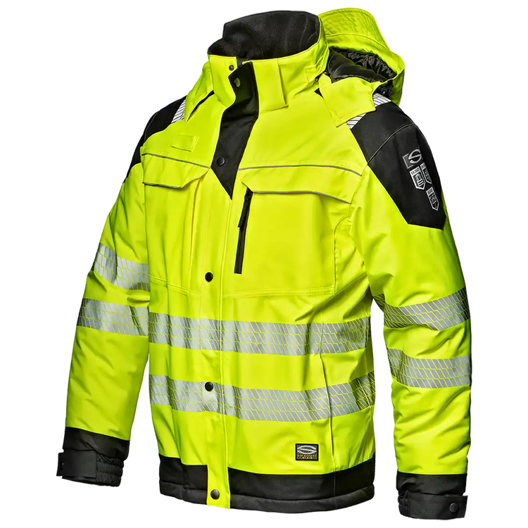 SIR SAFETY LOFOTEN Giacca da lavoro ad alta visibilità riflettente UOMO - Antivento