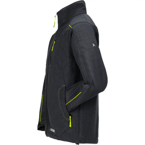 Planam Outdoor Neon Softshelljacke grau/grün S grau/grün - Produktbild ohne Model