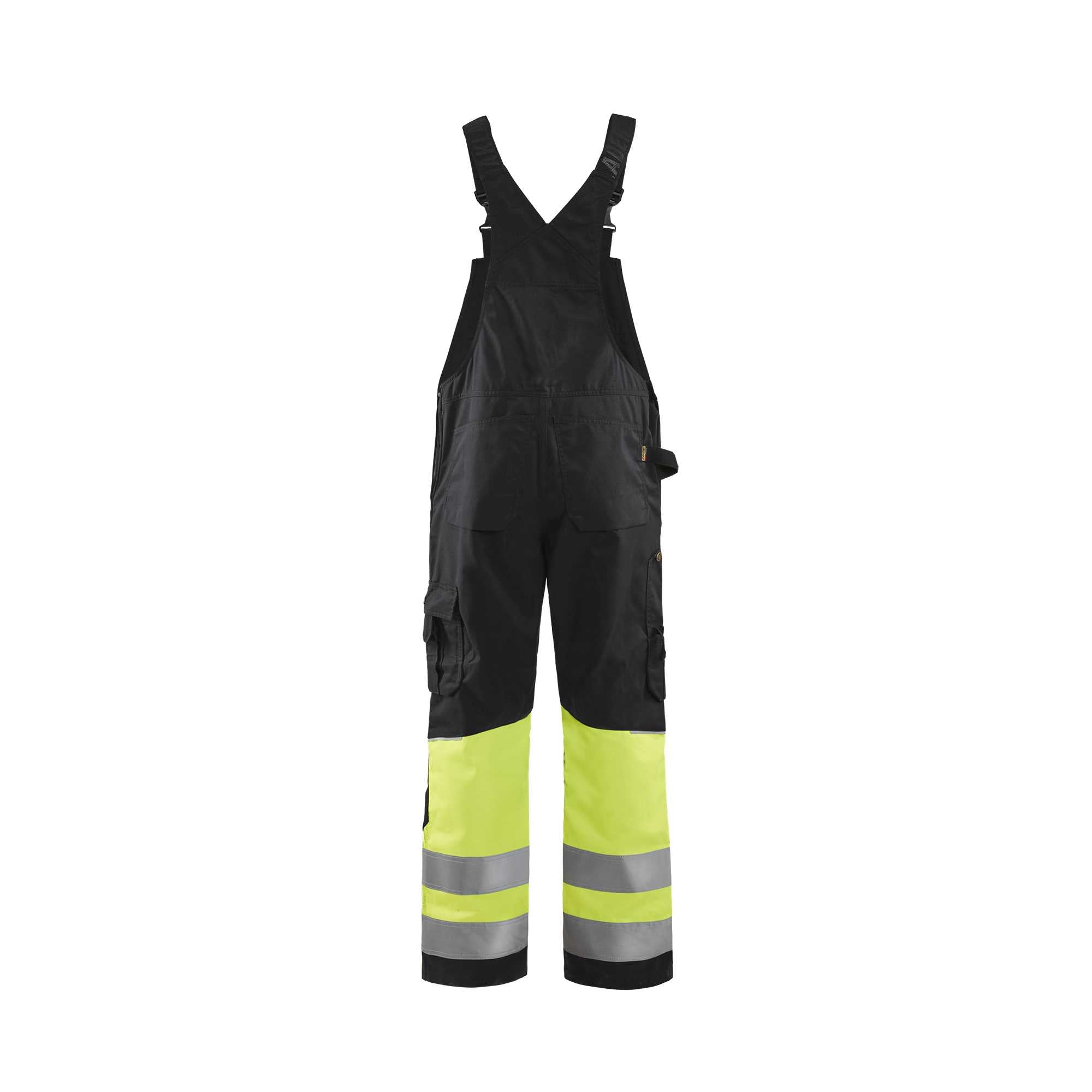 BLAKLADER 26621800 Hi Vis Bib overall Hi Vis Reflective Work Bib Trousers Men - Class 1 Certified