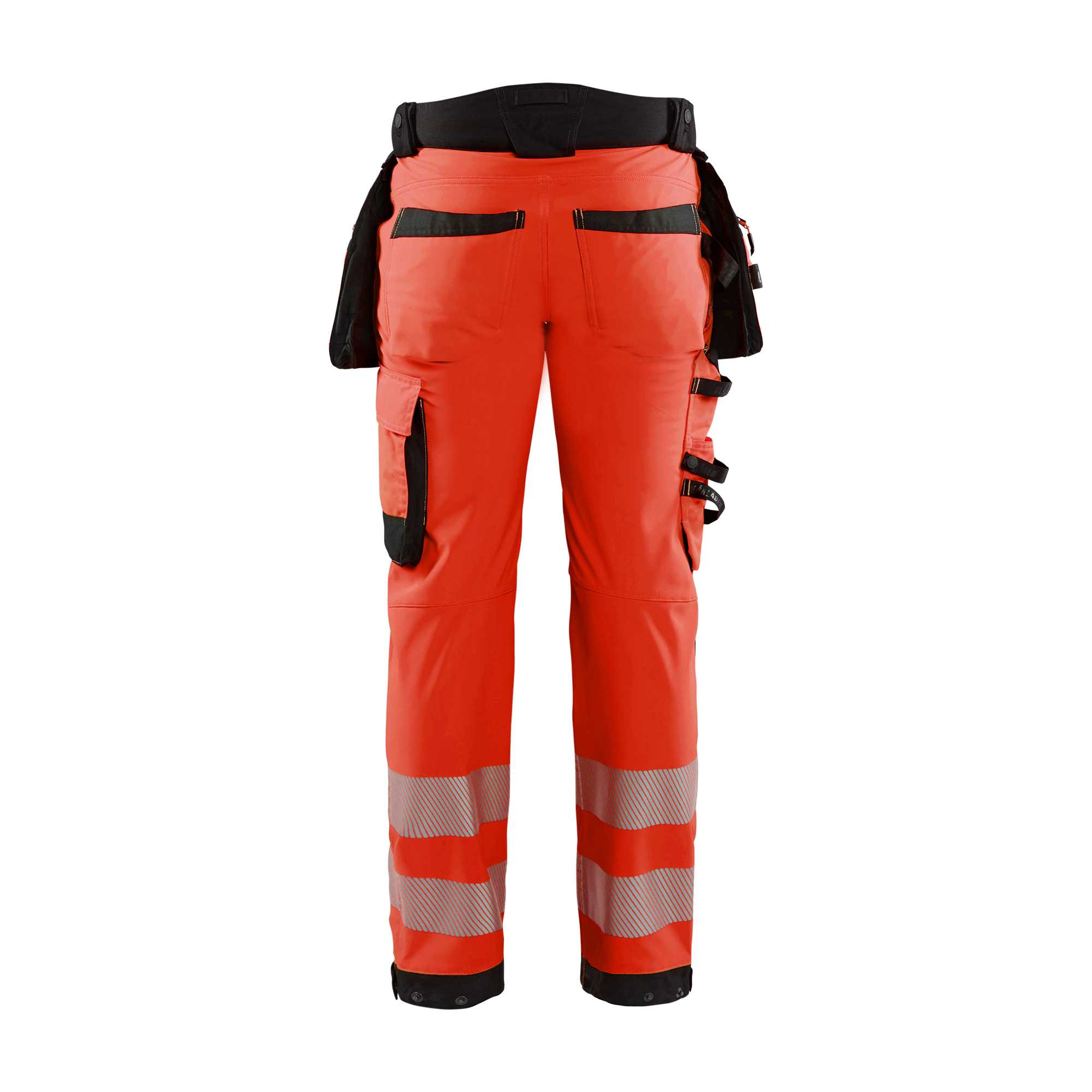 BLAKLADER 18202513 | Hi vis Softshell Trousers Hi Vis Reflective Work Trousers Men - Waterproof