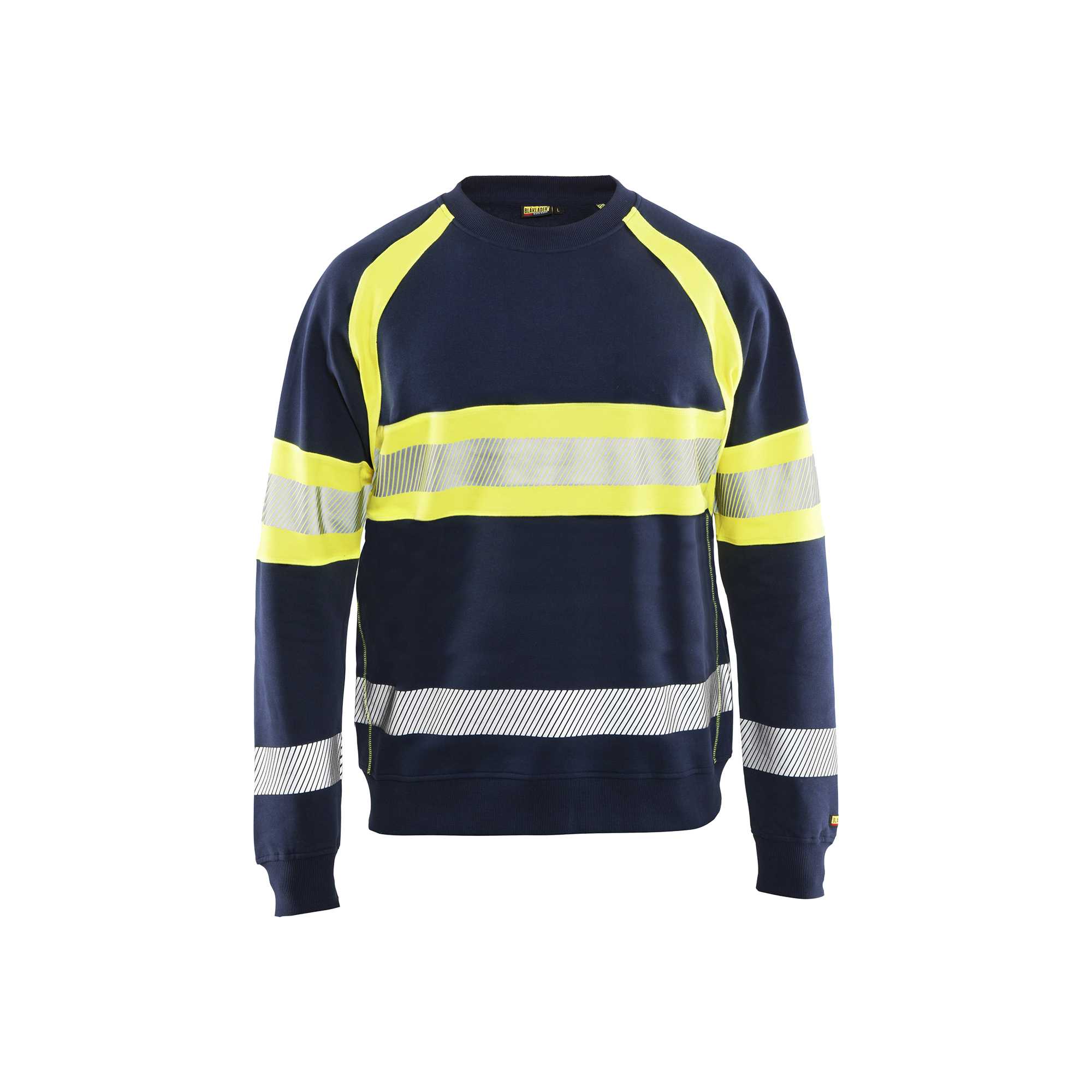 BLAKLADER 33591158 Hi Vis Sweater Hi Vis Reflective Work Sweatshirt MEN - 100% Cotton