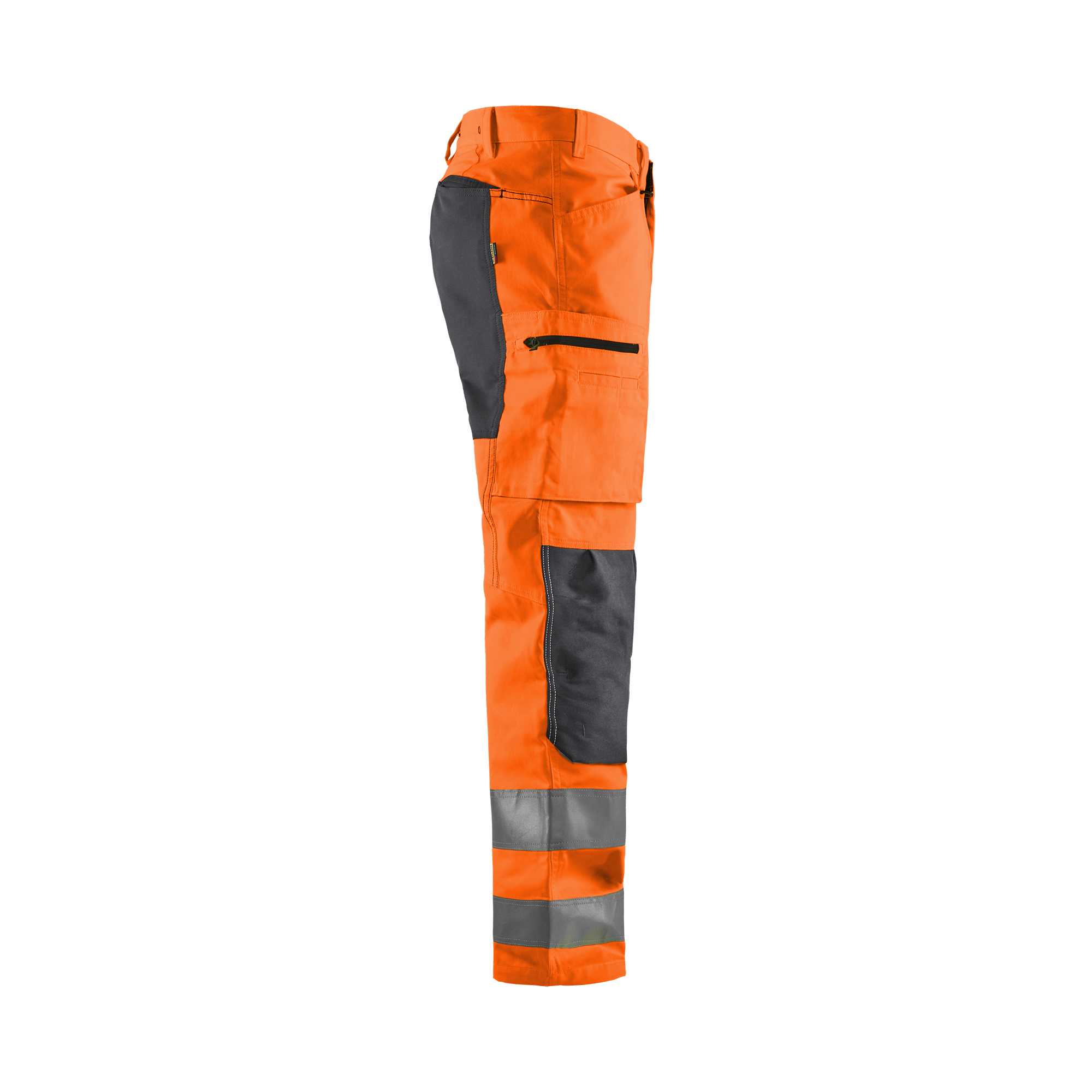 BLAKLADER 15851811 | Hi Vis trousers with stretch Hi Vis Reflective Work Trousers Men - Class 2 Certified
