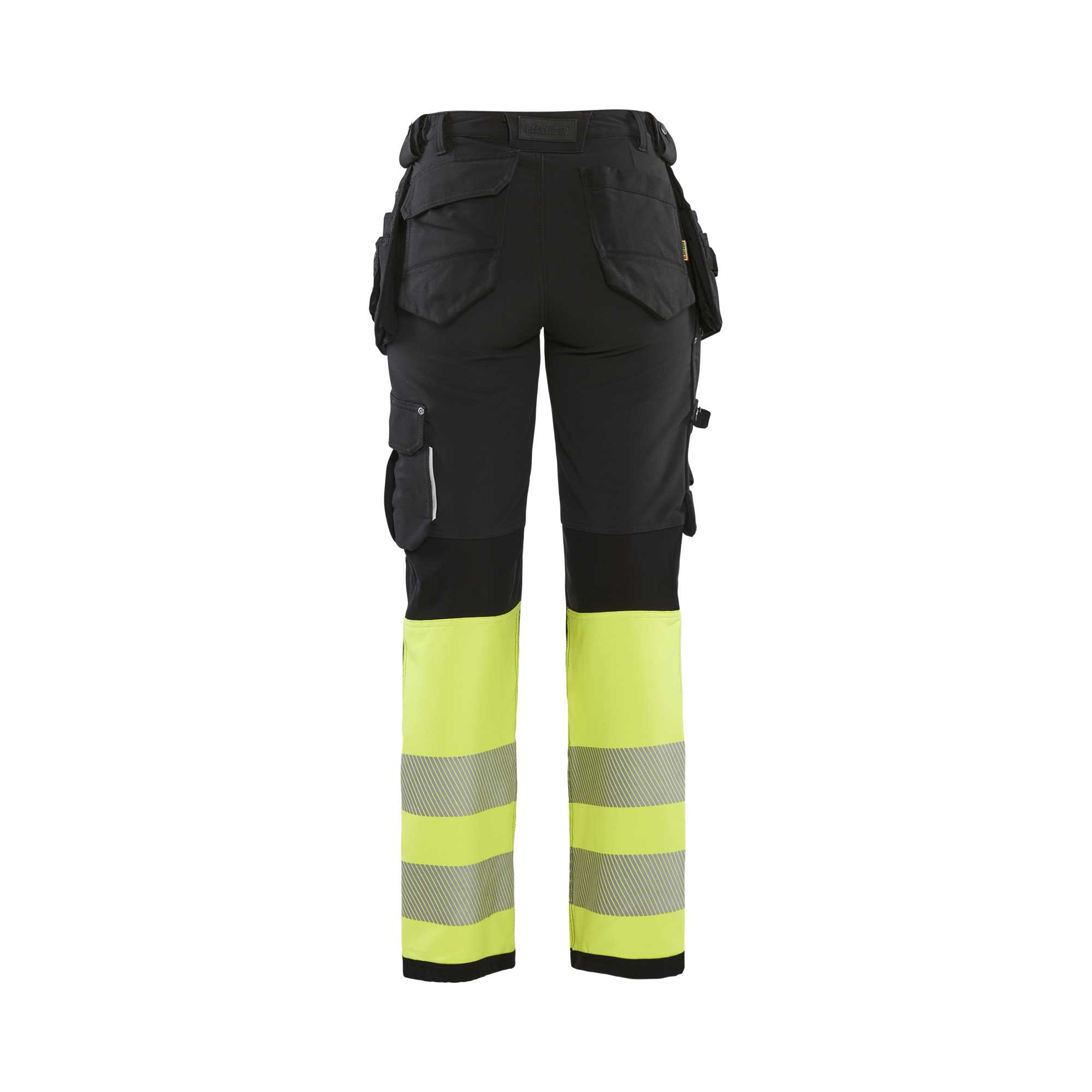 BLAKLADER 71931642 | Women's hi vis trouser with 4 way stretch Hi Vis Reflective Work Trousers Women - Water Repellent