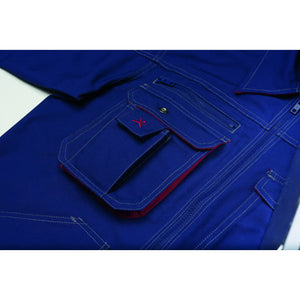 Planam Basalt Bundjacke kornblumenblau/rot 102 kornblumenblau/rot - Extra Detailbild