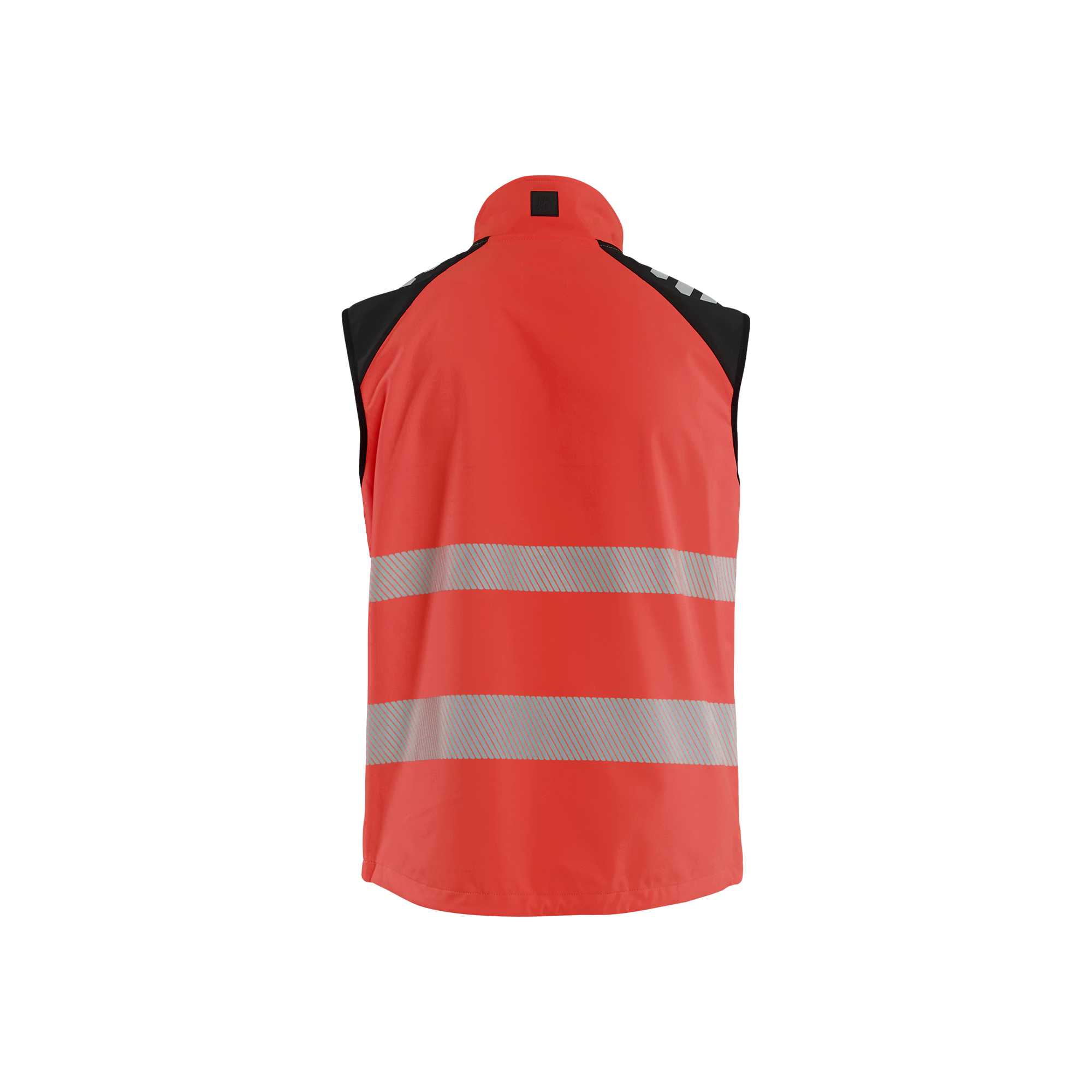 BLAKLADER 30912513 SOFTSHELL VEST HI VIS Hi Vis Reflective Work Softshell Vest MEN - Waterproof