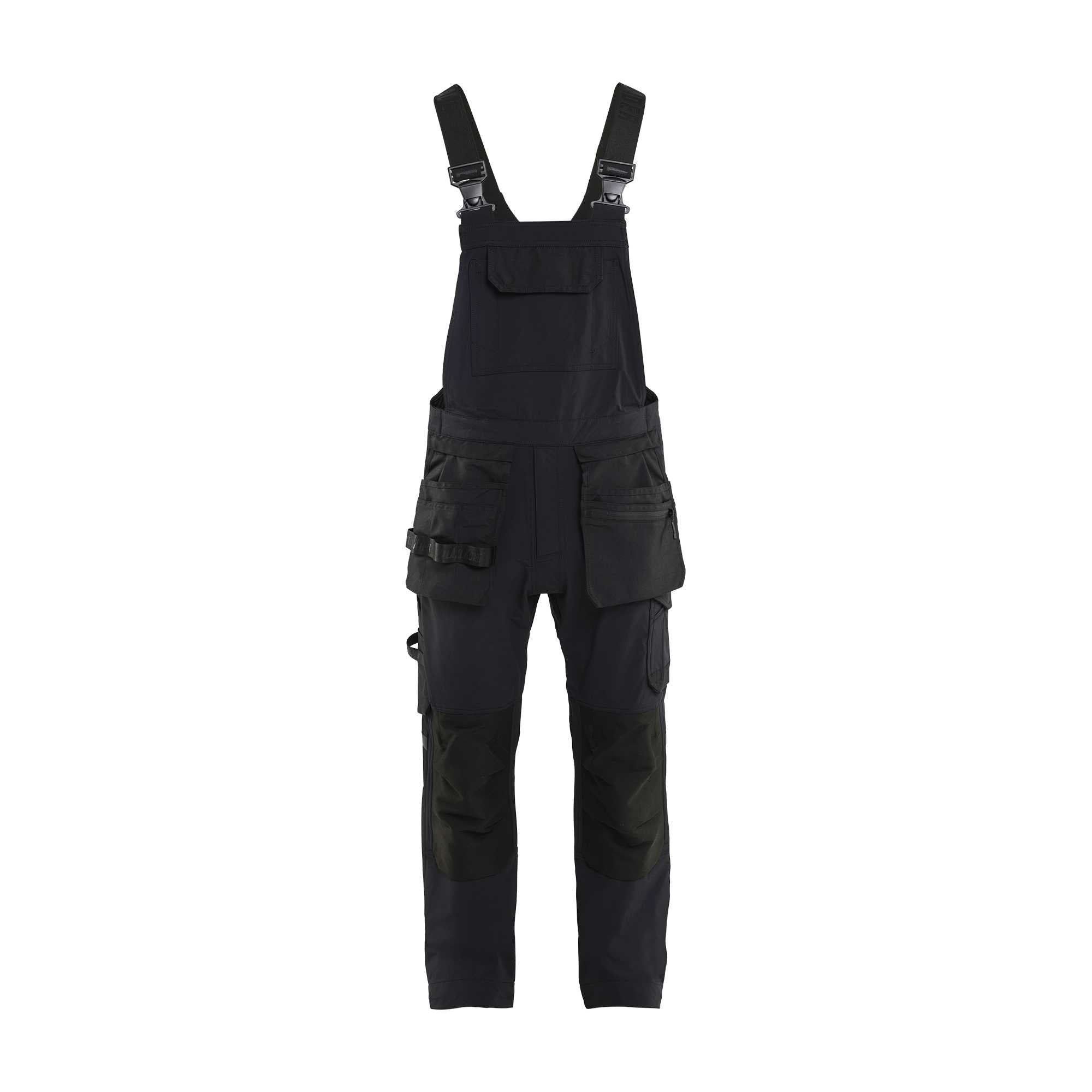BLAKLADER 26201645 Bib overalls 4 way stretch Work Bib Trousers Men - knee pad pockets
