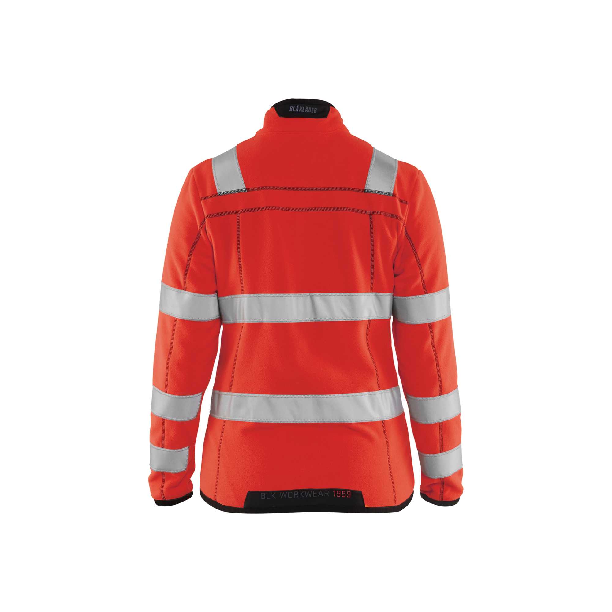 BLAKLADER 49661010 Women's Hi Vis microfleece jacket Hi Vis Reflective Work Jacket WOMEN - Antipilling Fleece